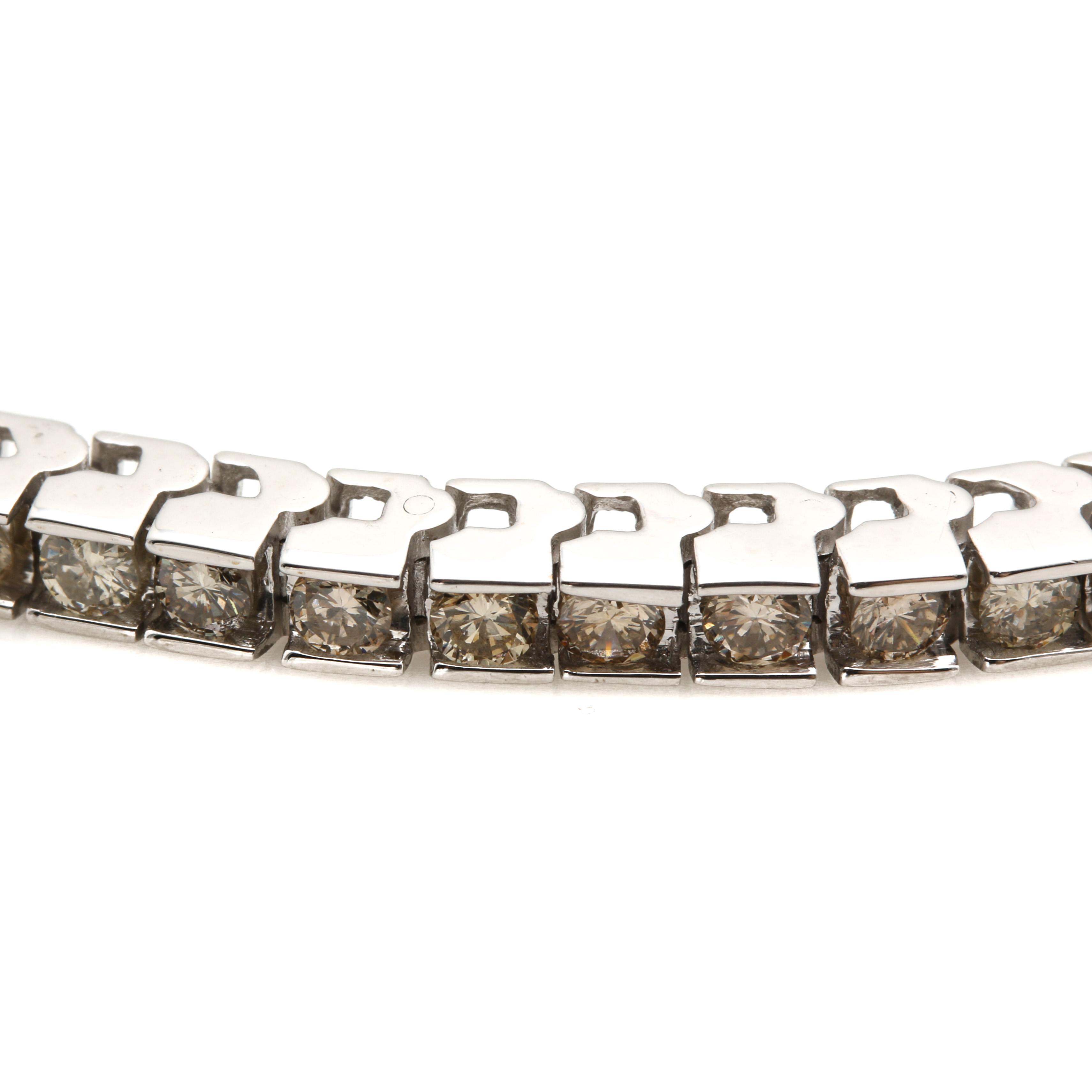14K White Gold 2.55 CTW Diamond Tennis Bracelet