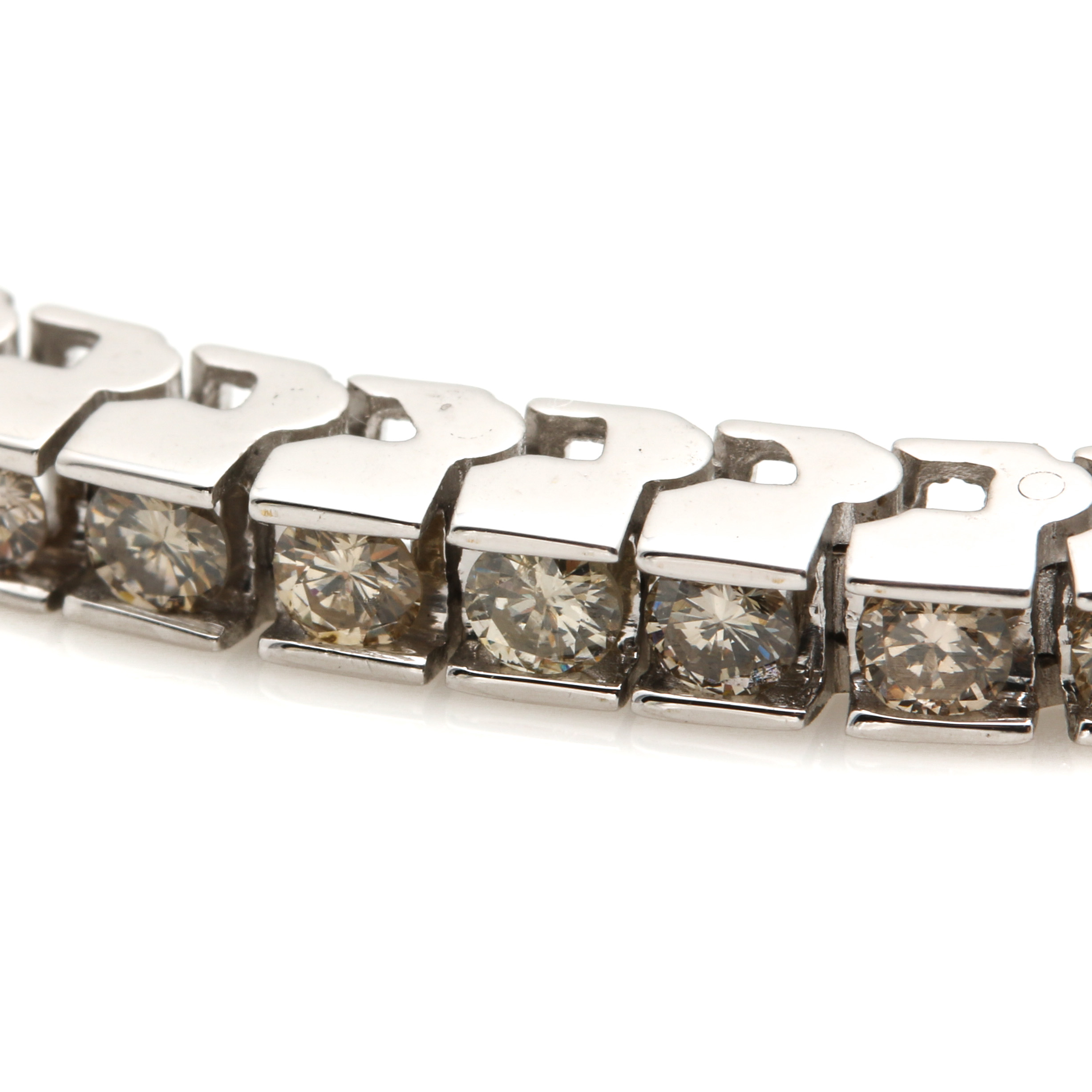 14K White Gold 2.55 CTW Diamond Tennis Bracelet