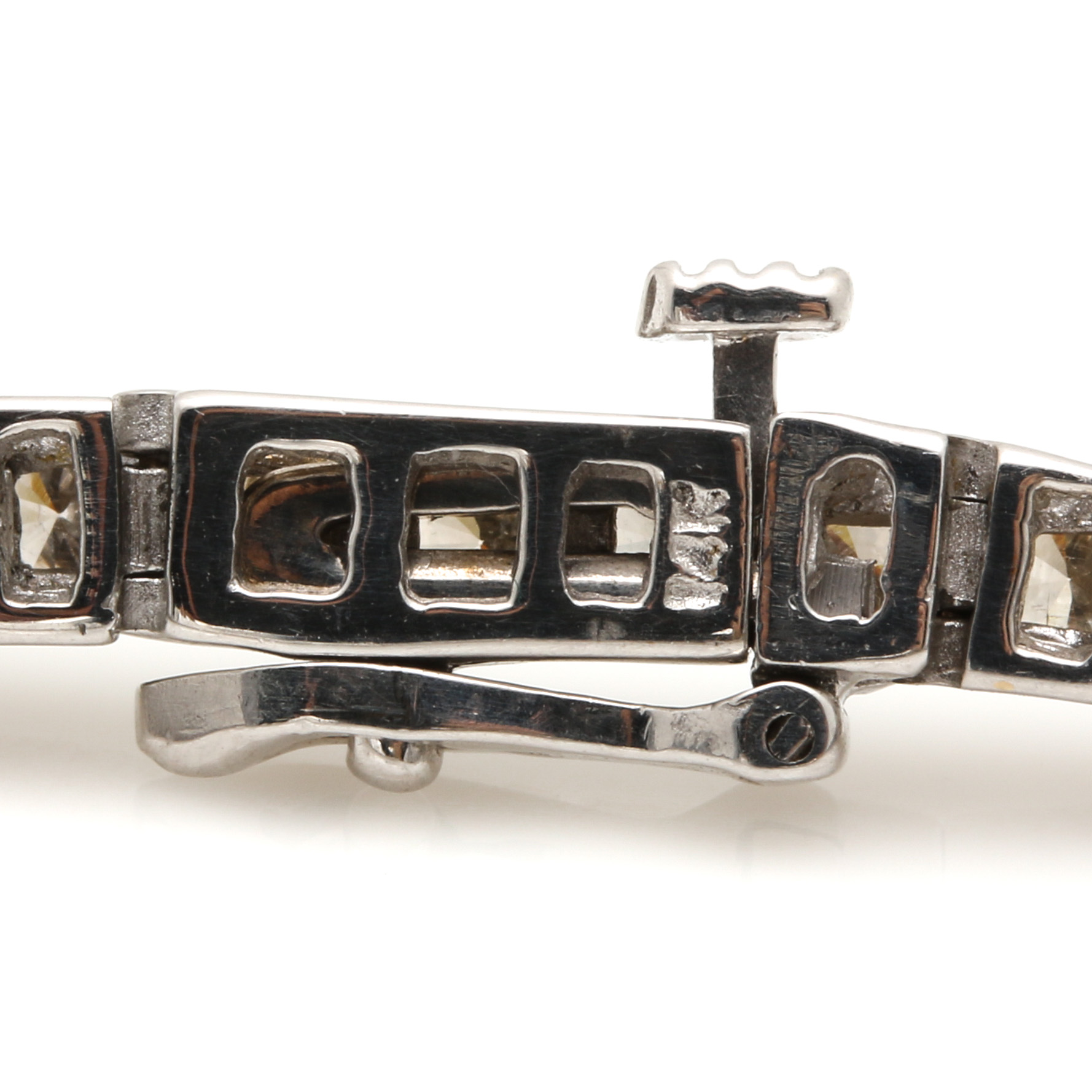 14K White Gold 2.55 CTW Diamond Tennis Bracelet