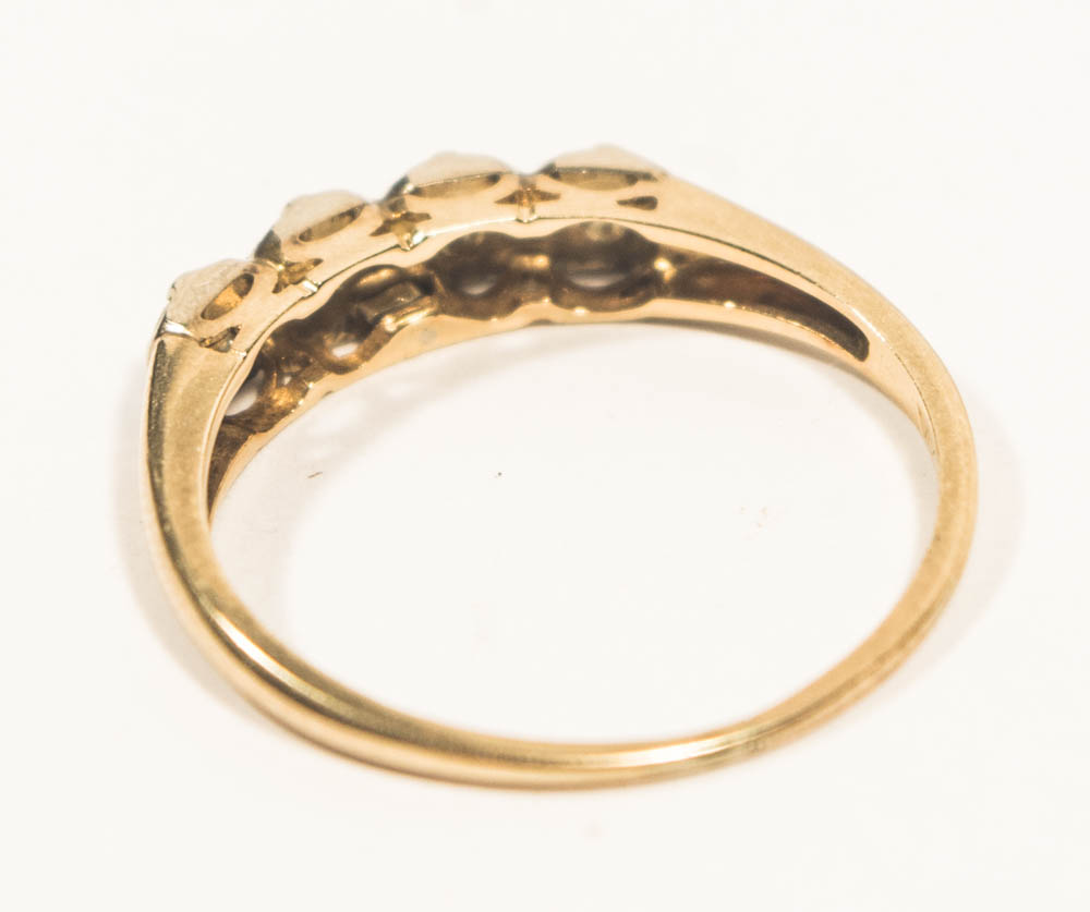 14K Yellow Gold & Diamond Bridal Set