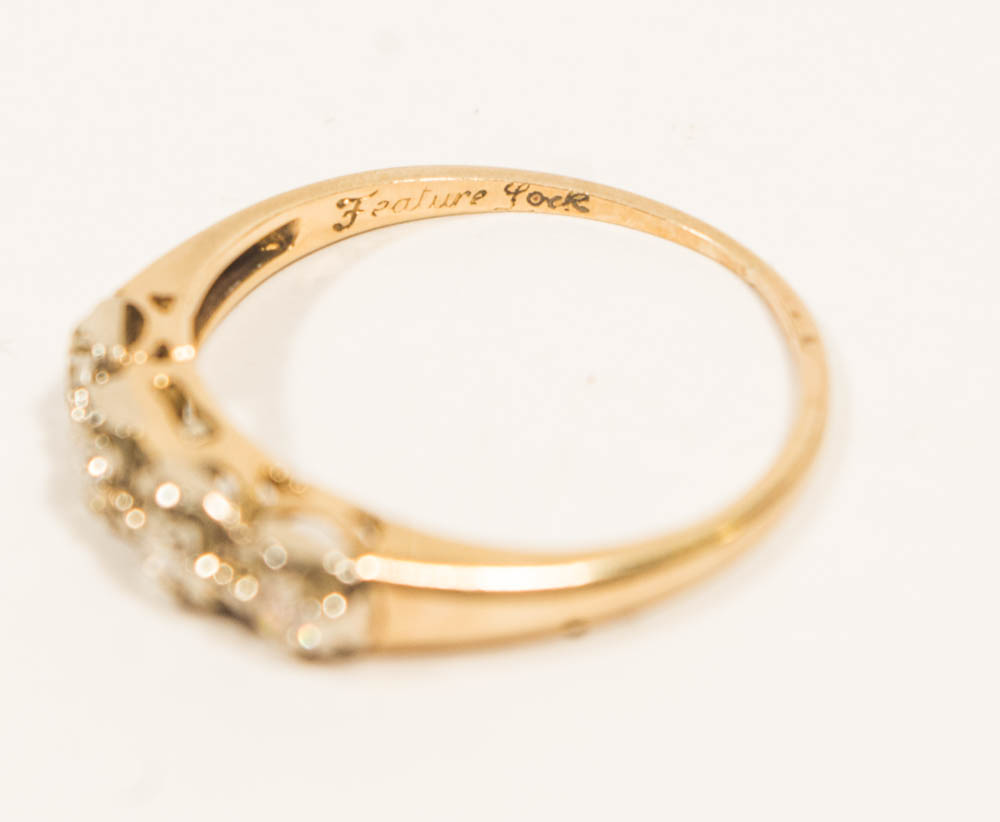 14K Yellow Gold & Diamond Bridal Set