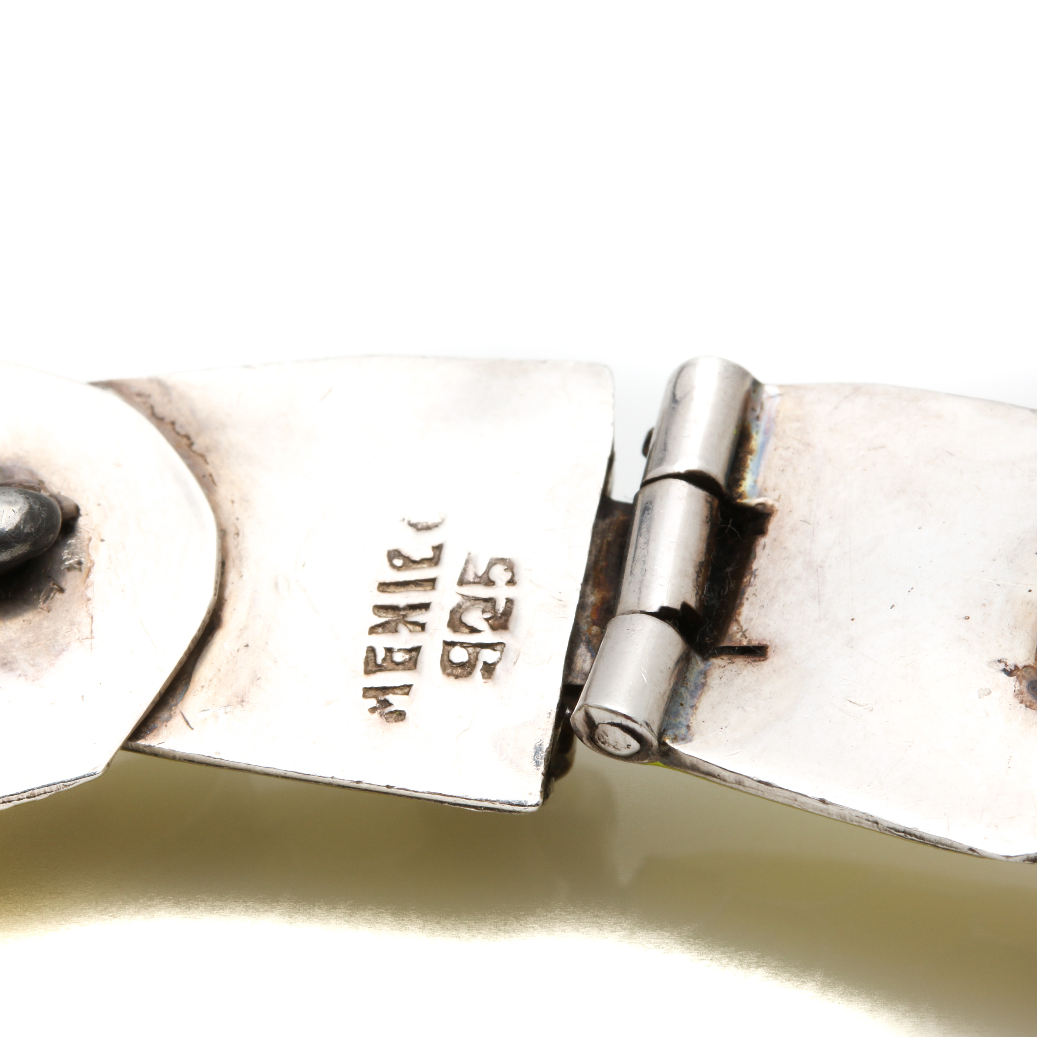 Sterling Silver Enamel Articulated Snake Necklace