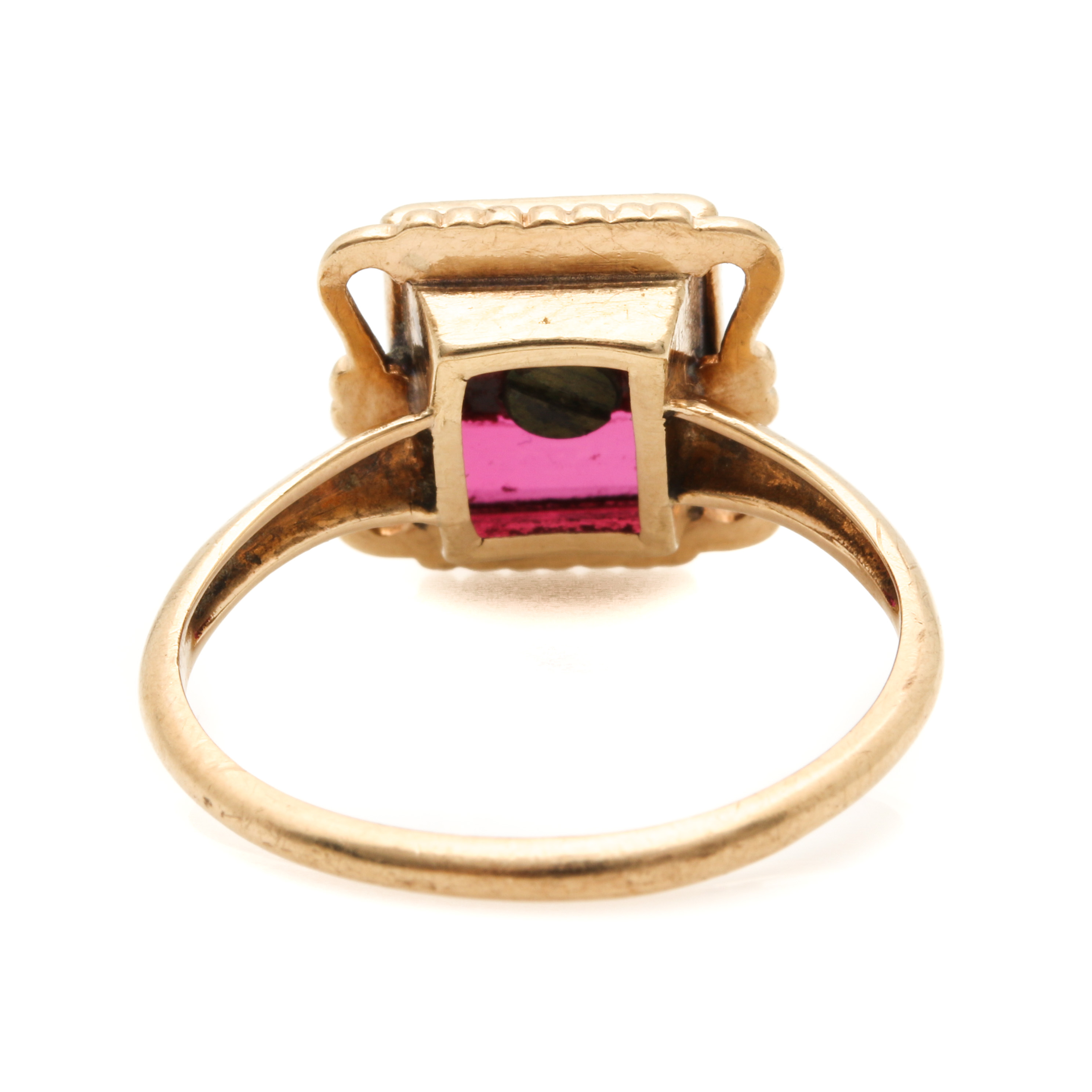 10K Yellow Gold Ruby Ring