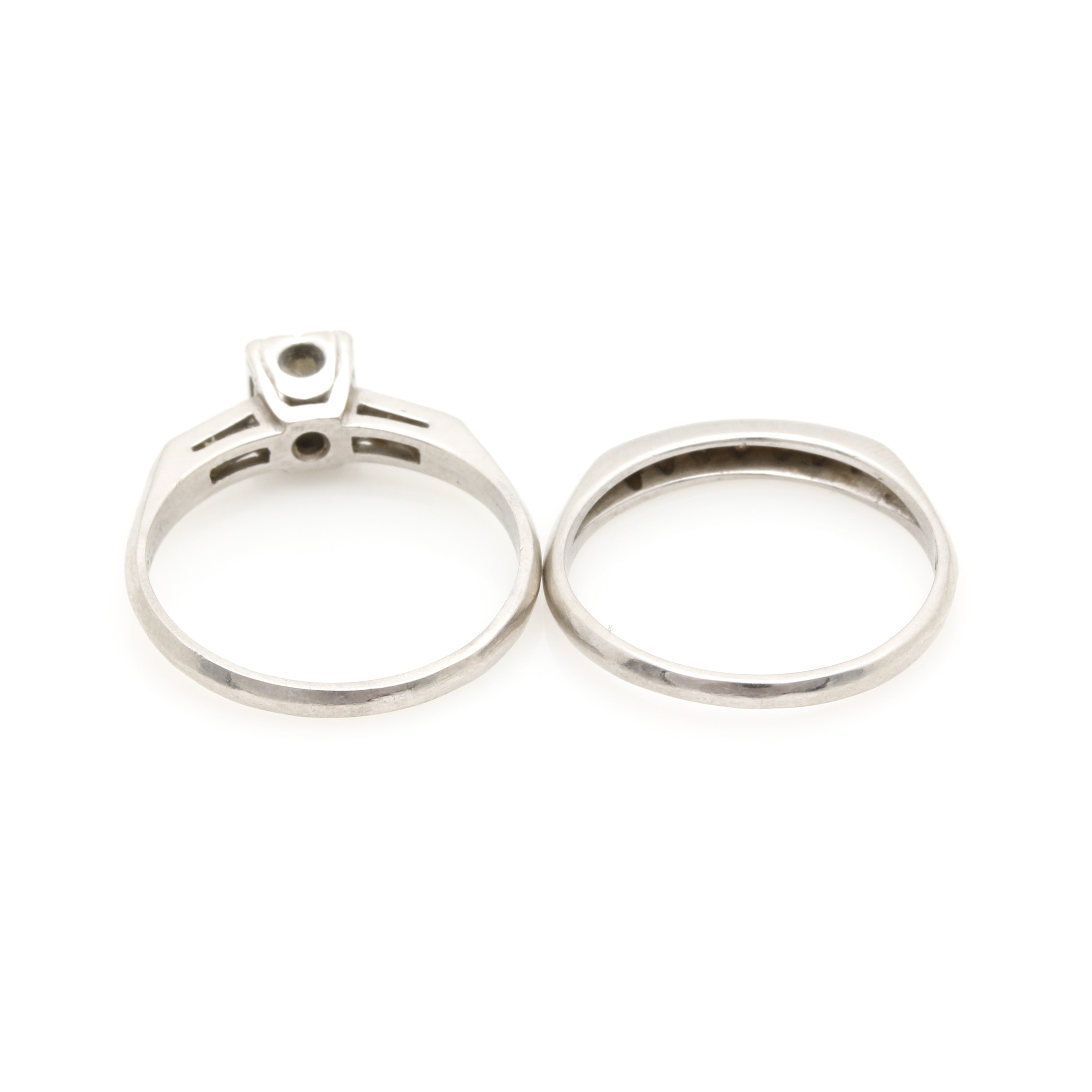 Platinum Diamond Wedding Ring Set