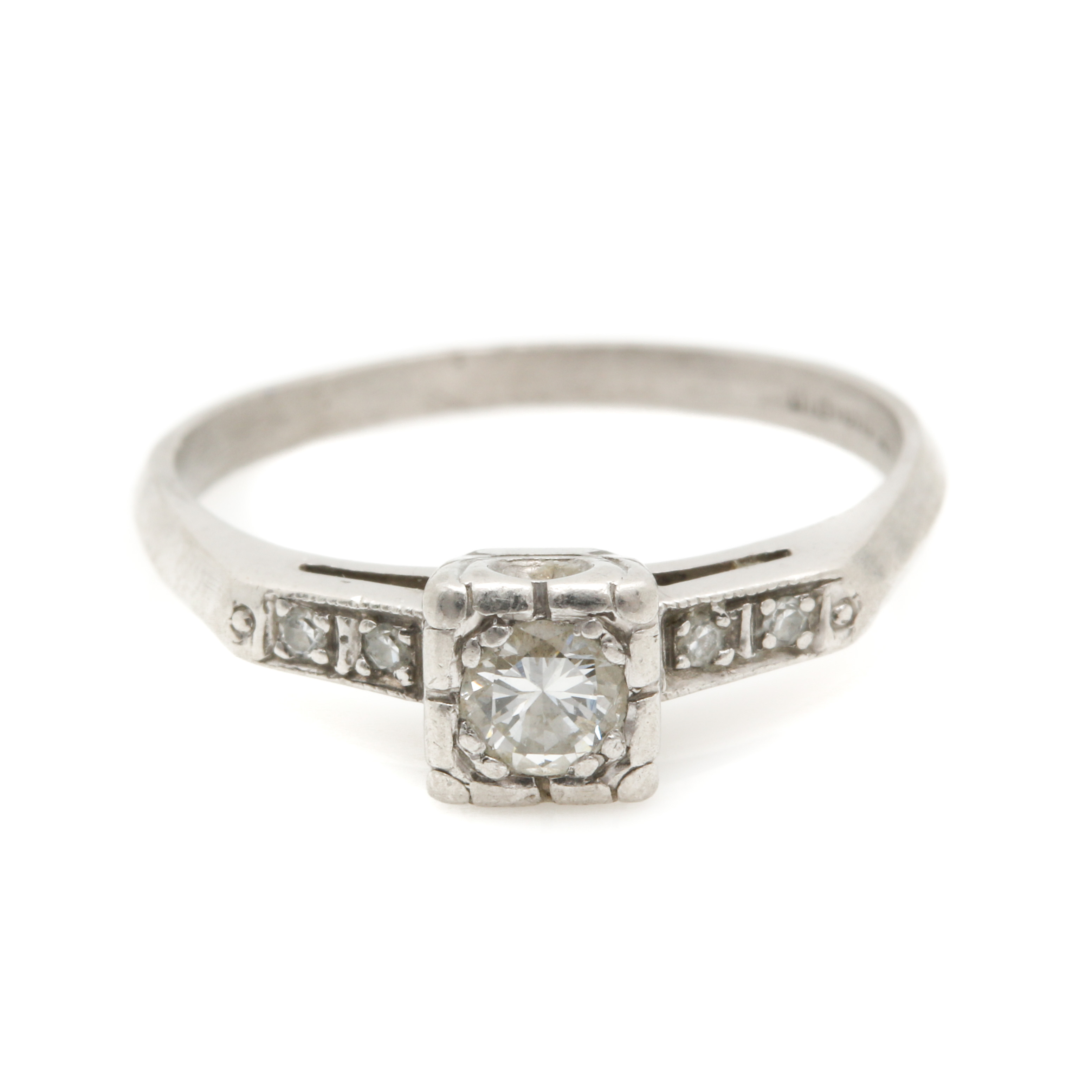 Platinum Diamond Wedding Ring Set