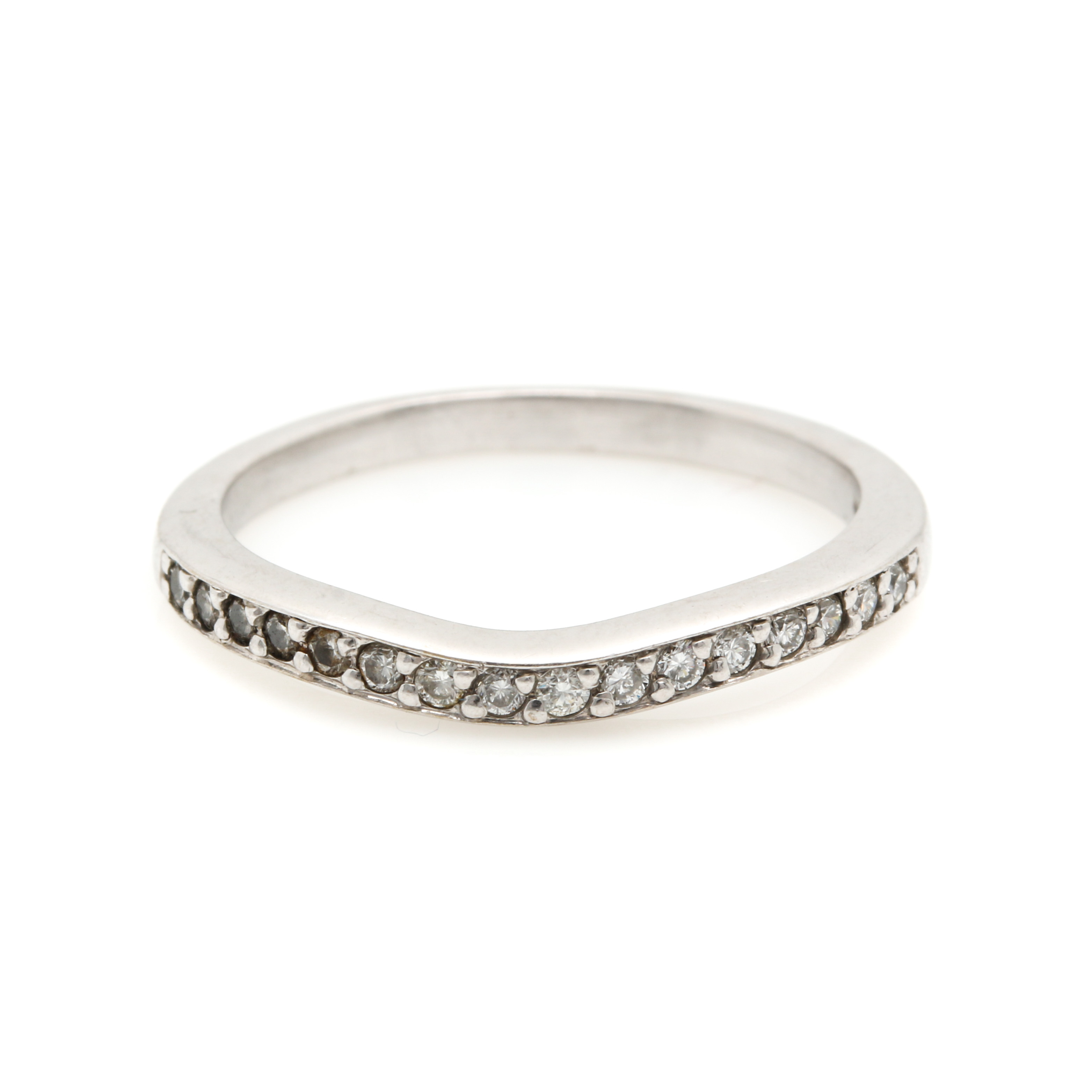 14K White Gold Diamond Ring