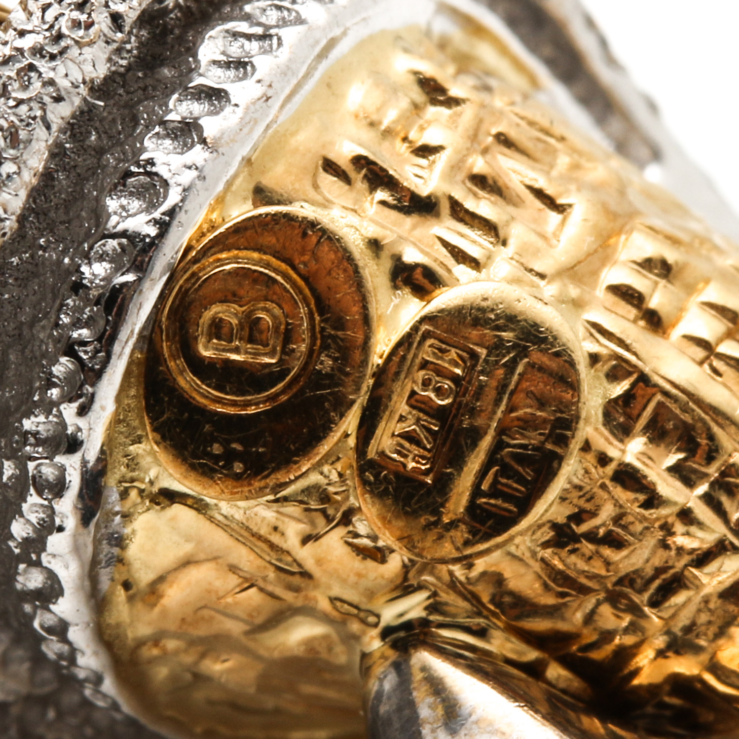 18K White and Yellow Gold Calla Lily Ring