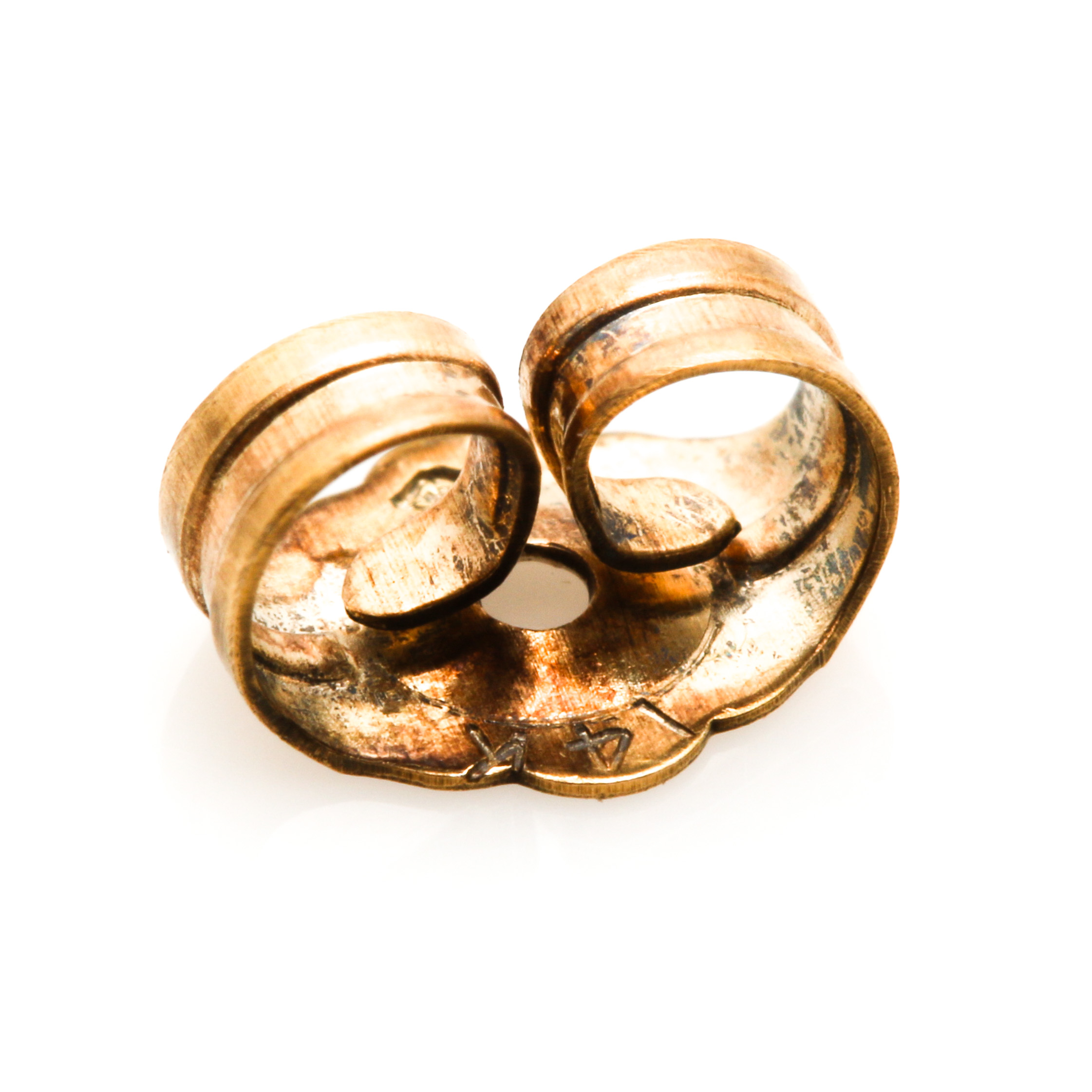 14K White Gold Diamond and Sapphire Earrings