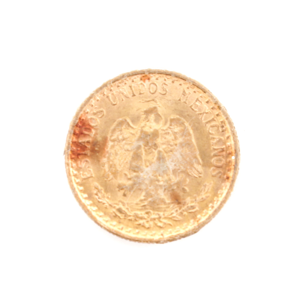 1945 (Restrike) Mexico 2 Pesos Gold Coin