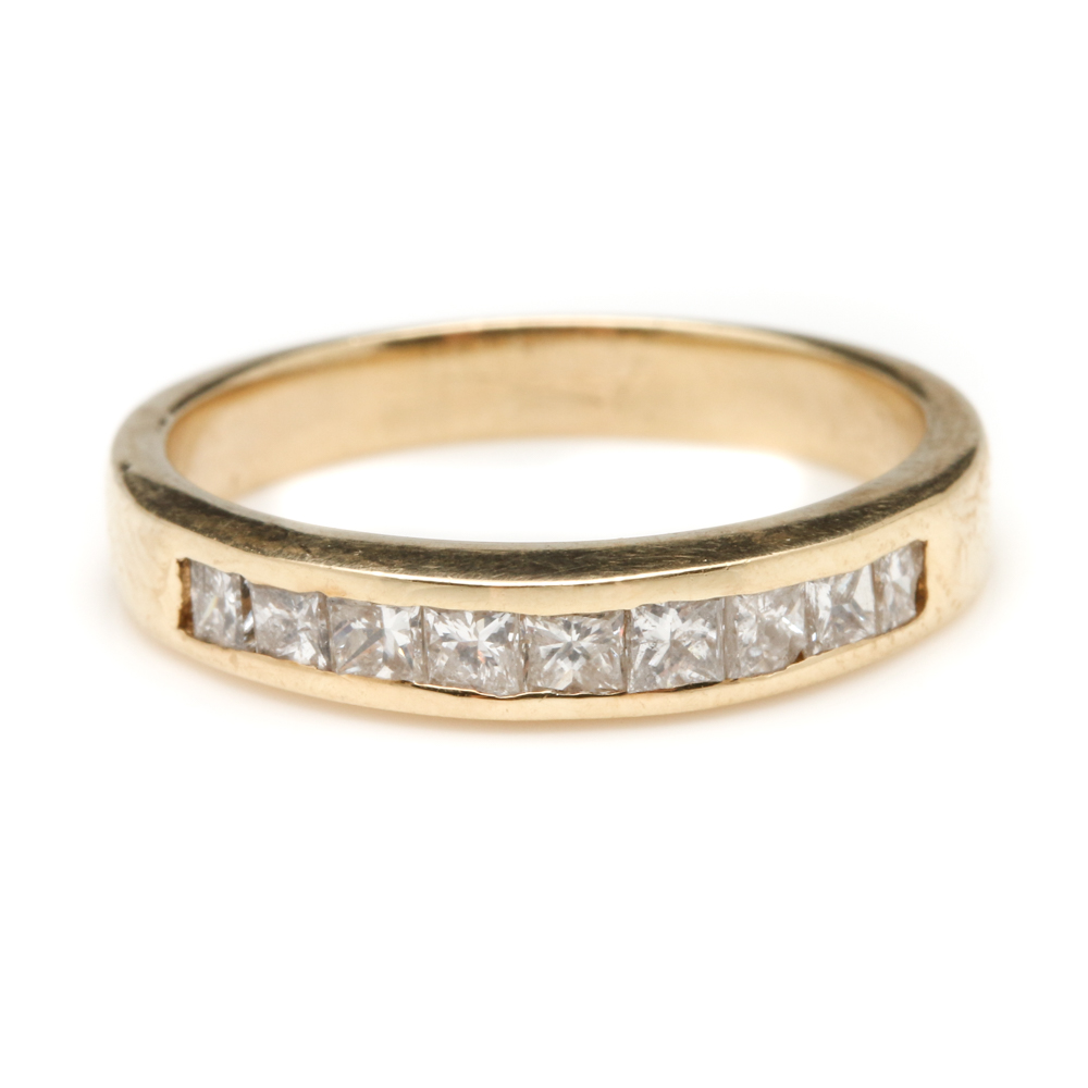 14K Yellow Gold 1.73 CTW Diamond Bridal Set Rings