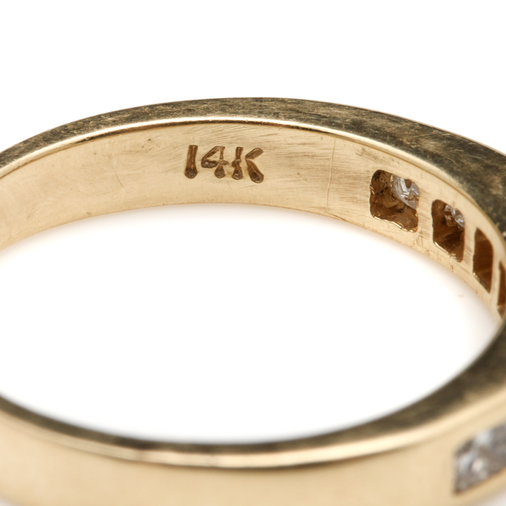 14K Yellow Gold 1.73 CTW Diamond Bridal Set Rings