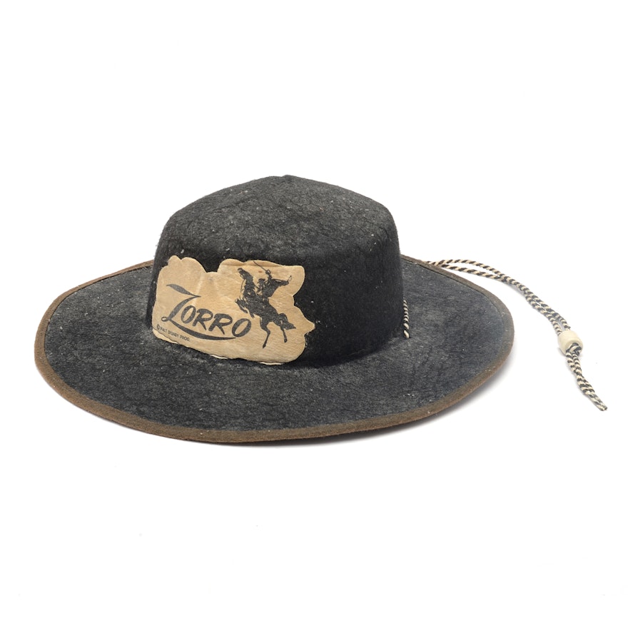 Vintage "Zorro" Walt Disney Hat