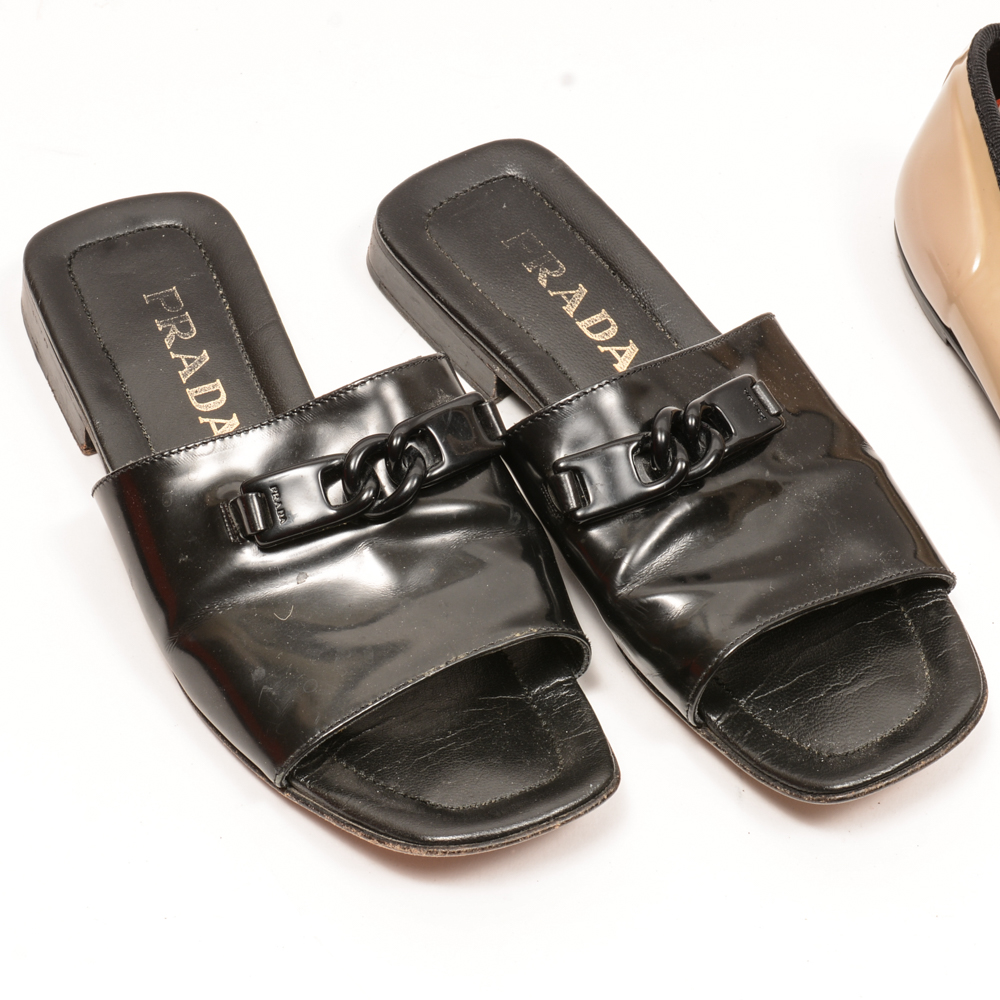 Women's Shoes Including Prada and Lacoste