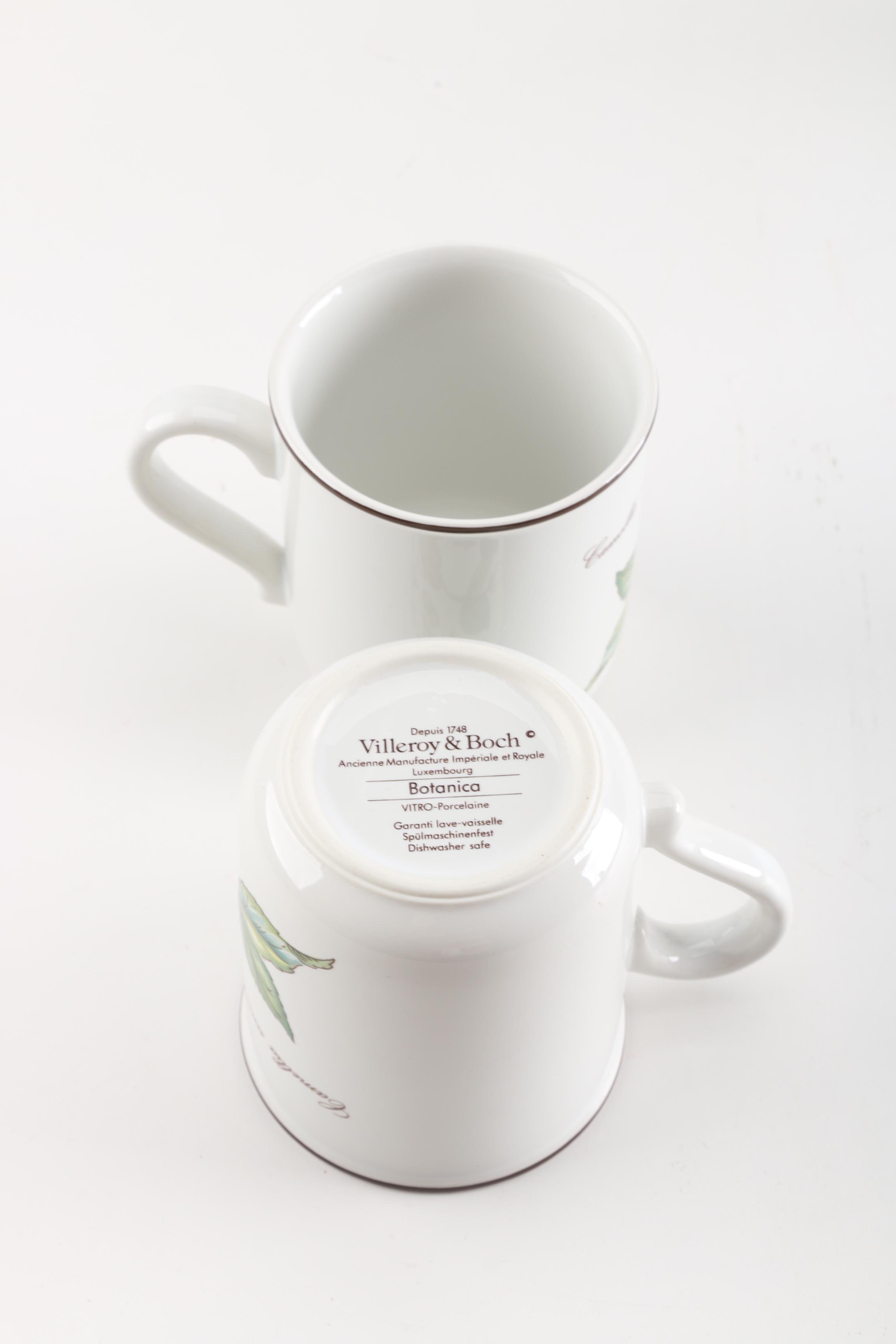 Villeroy & Boch "Botanica" Porcelain Teacups