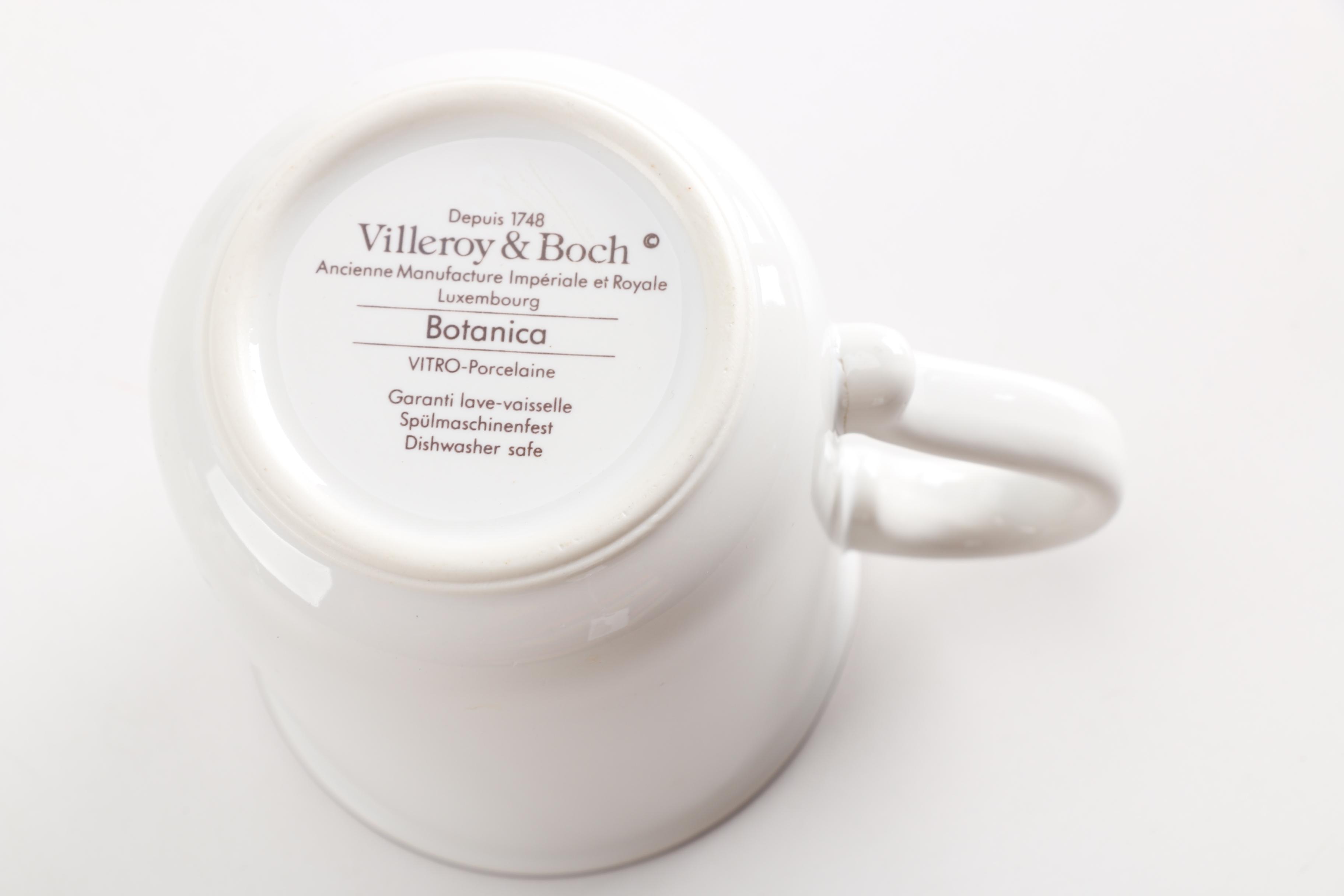 Villeroy & Boch "Botanica" Porcelain Teacups
