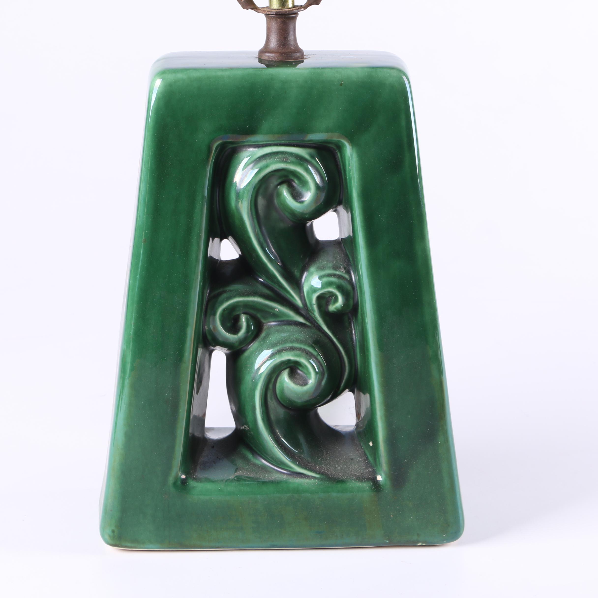 Vintage Mid Century Modern Ceramic Table Lamp