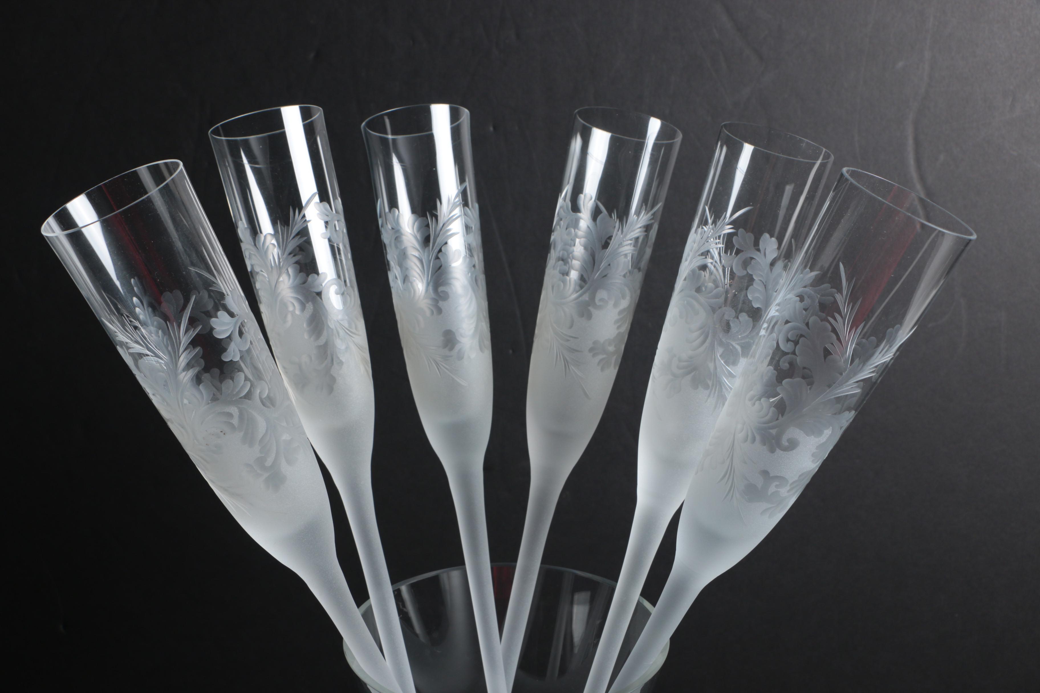 Czech Republic Frosted Glass Epergne