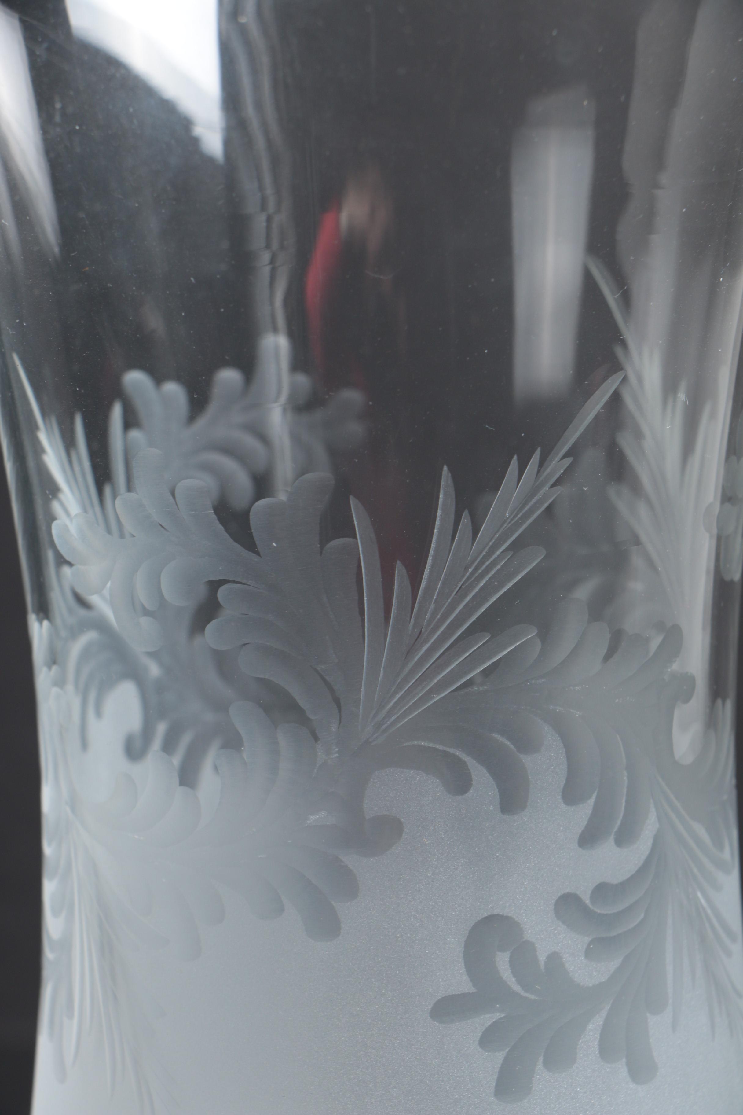 Czech Republic Frosted Glass Epergne