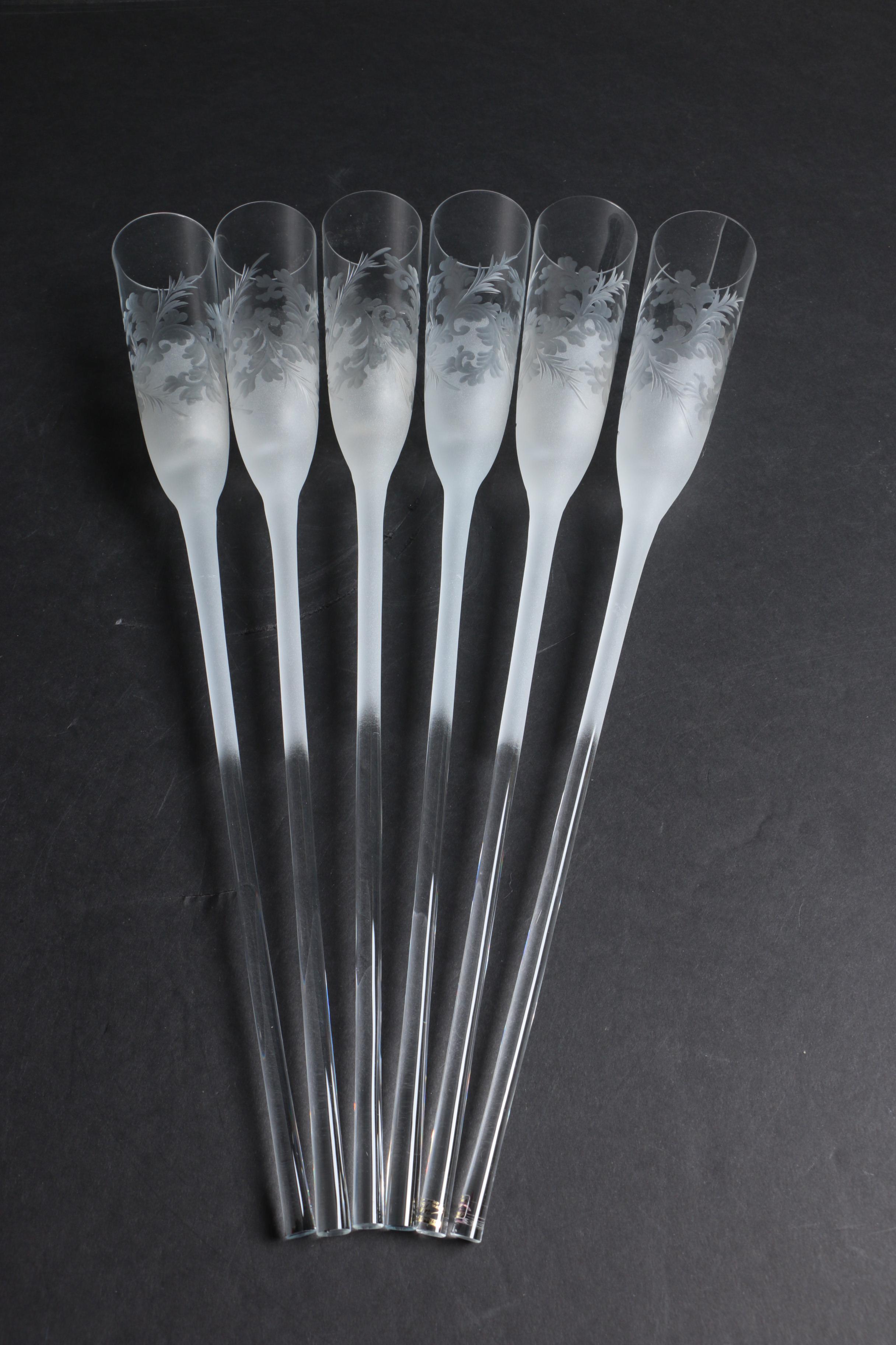 Czech Republic Frosted Glass Epergne