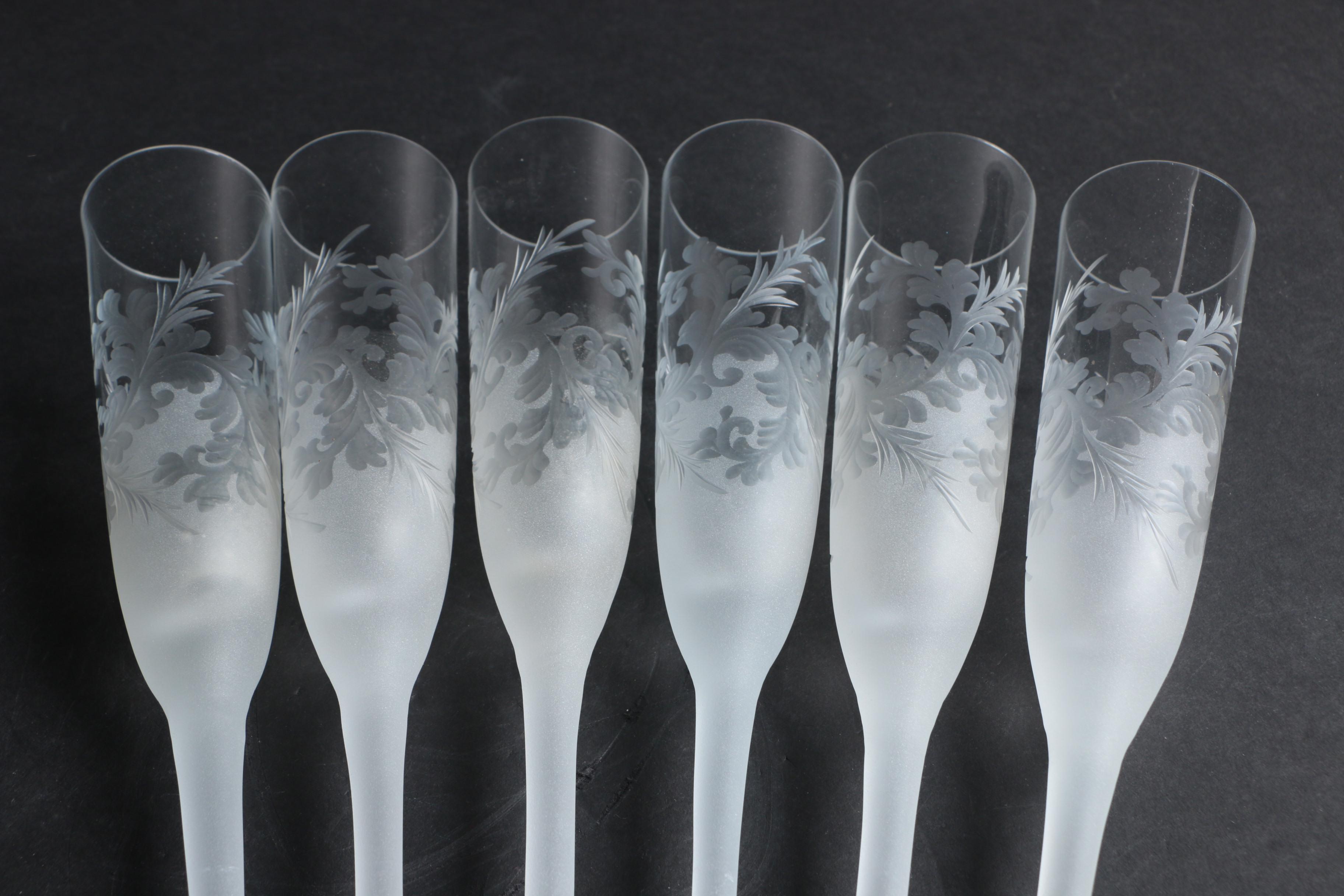 Czech Republic Frosted Glass Epergne