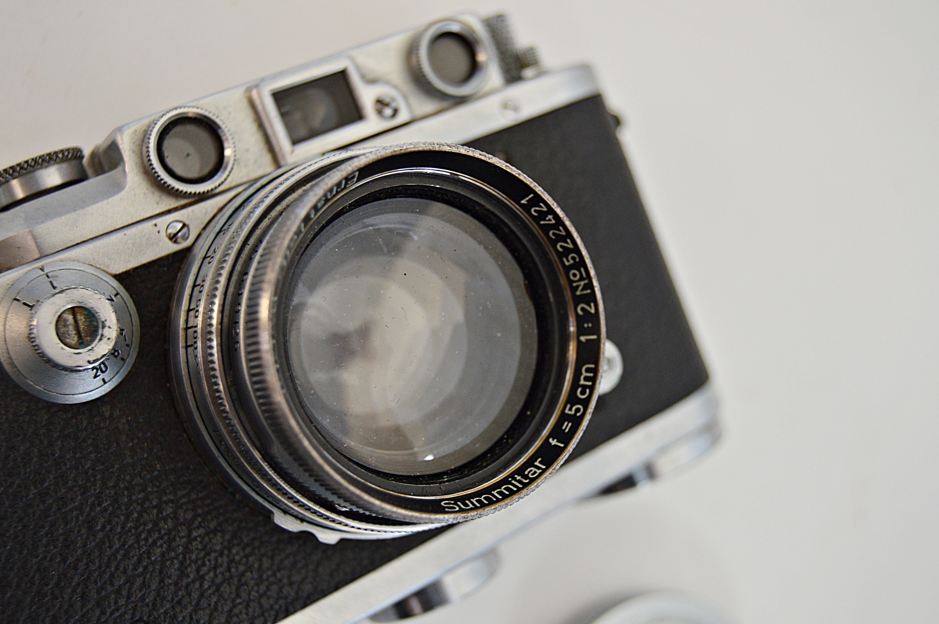 Vintage Leica Camera with Manual and Case