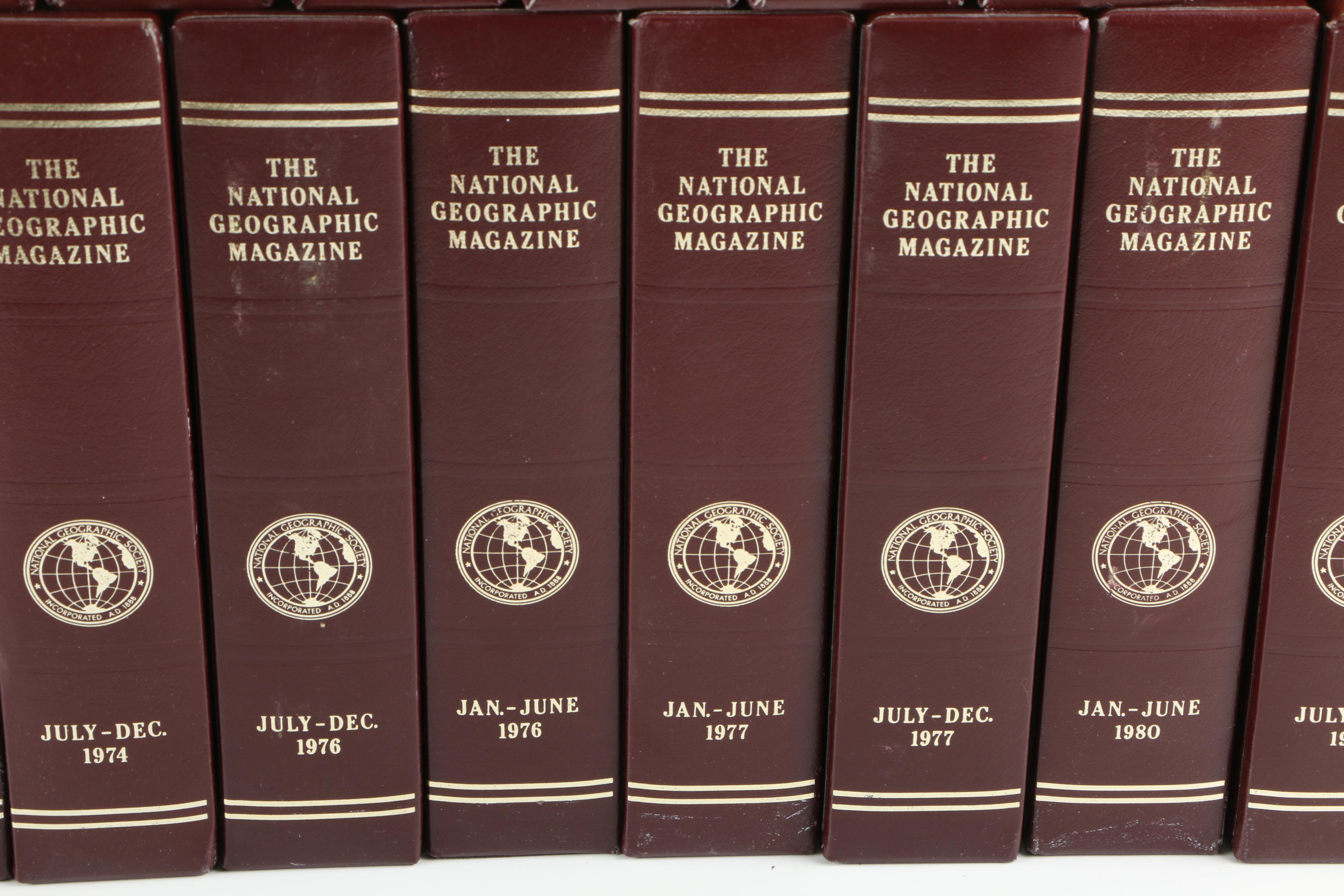 1960s–1990s "National Geographic" Magazines in Slipcases