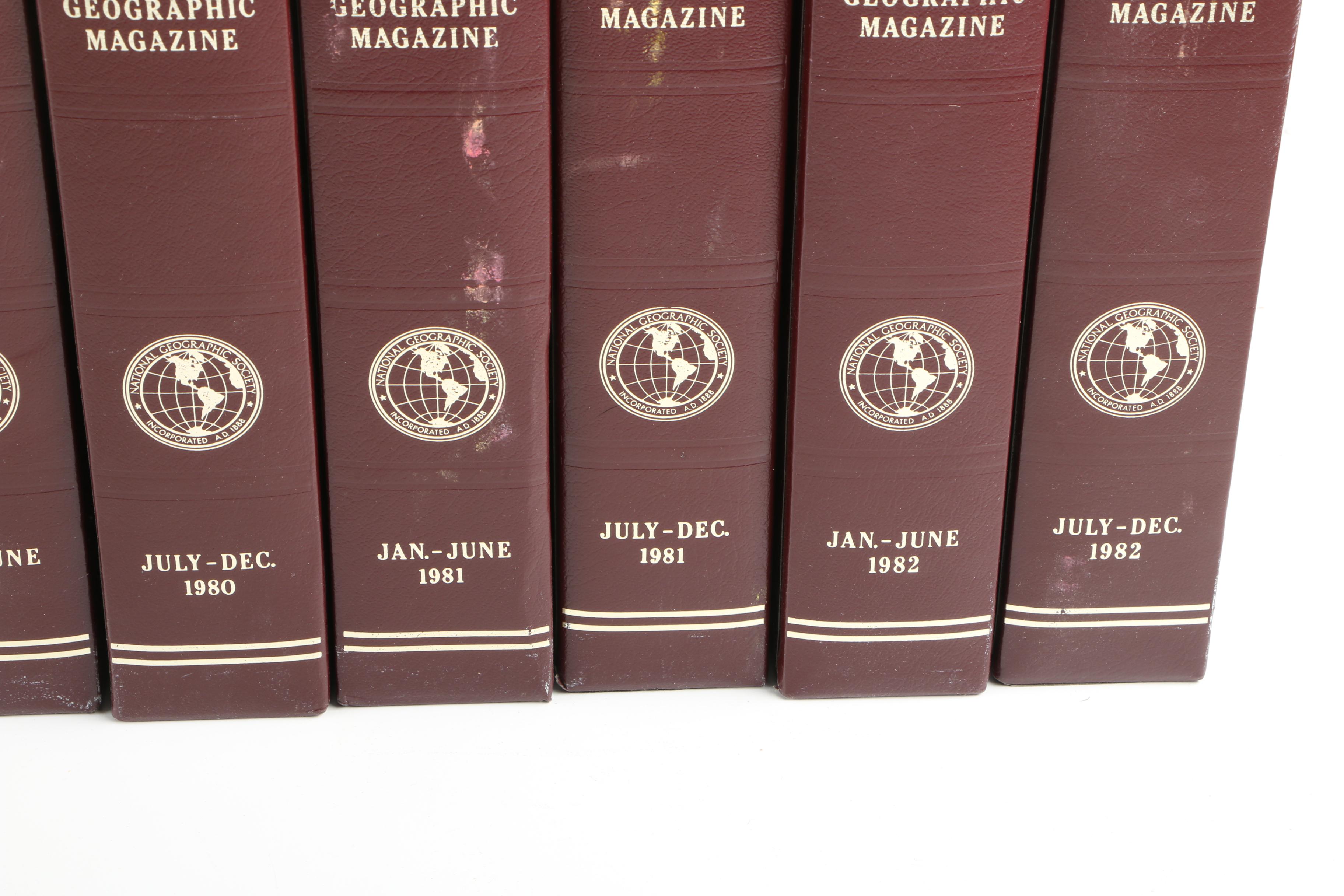1960s–1990s "National Geographic" Magazines in Slipcases