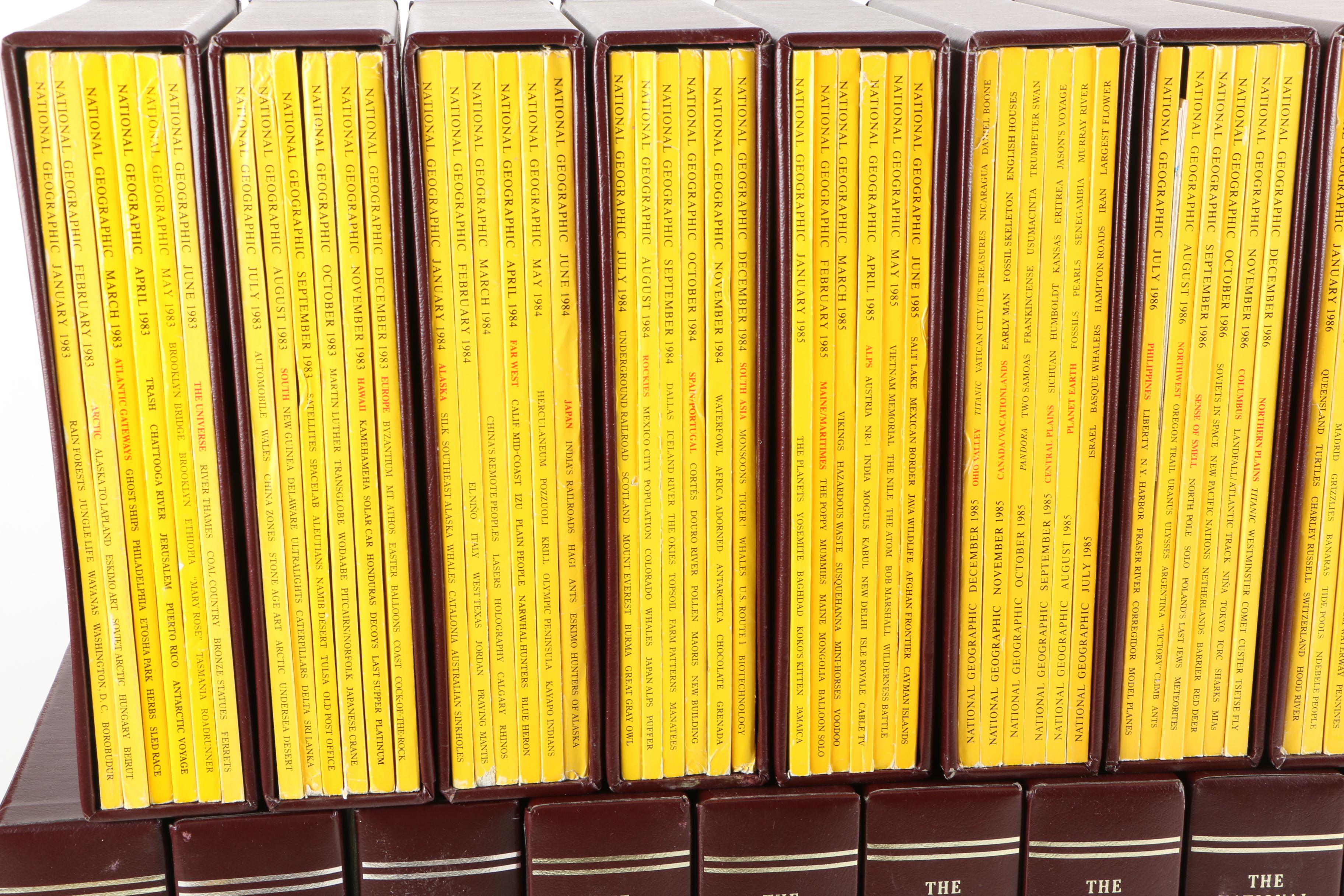 1960s–1990s "National Geographic" Magazines in Slipcases