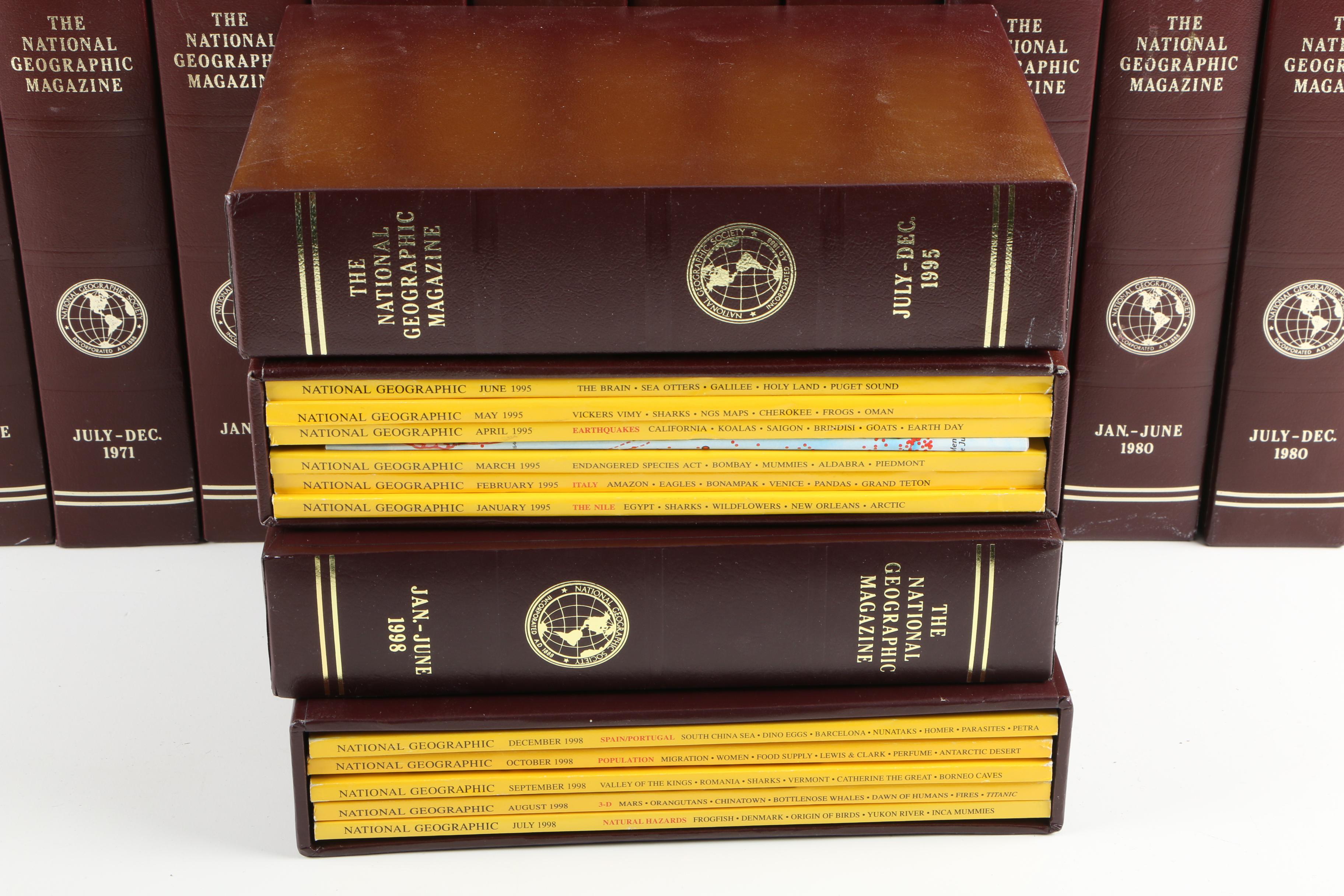 1960s–1990s "National Geographic" Magazines in Slipcases