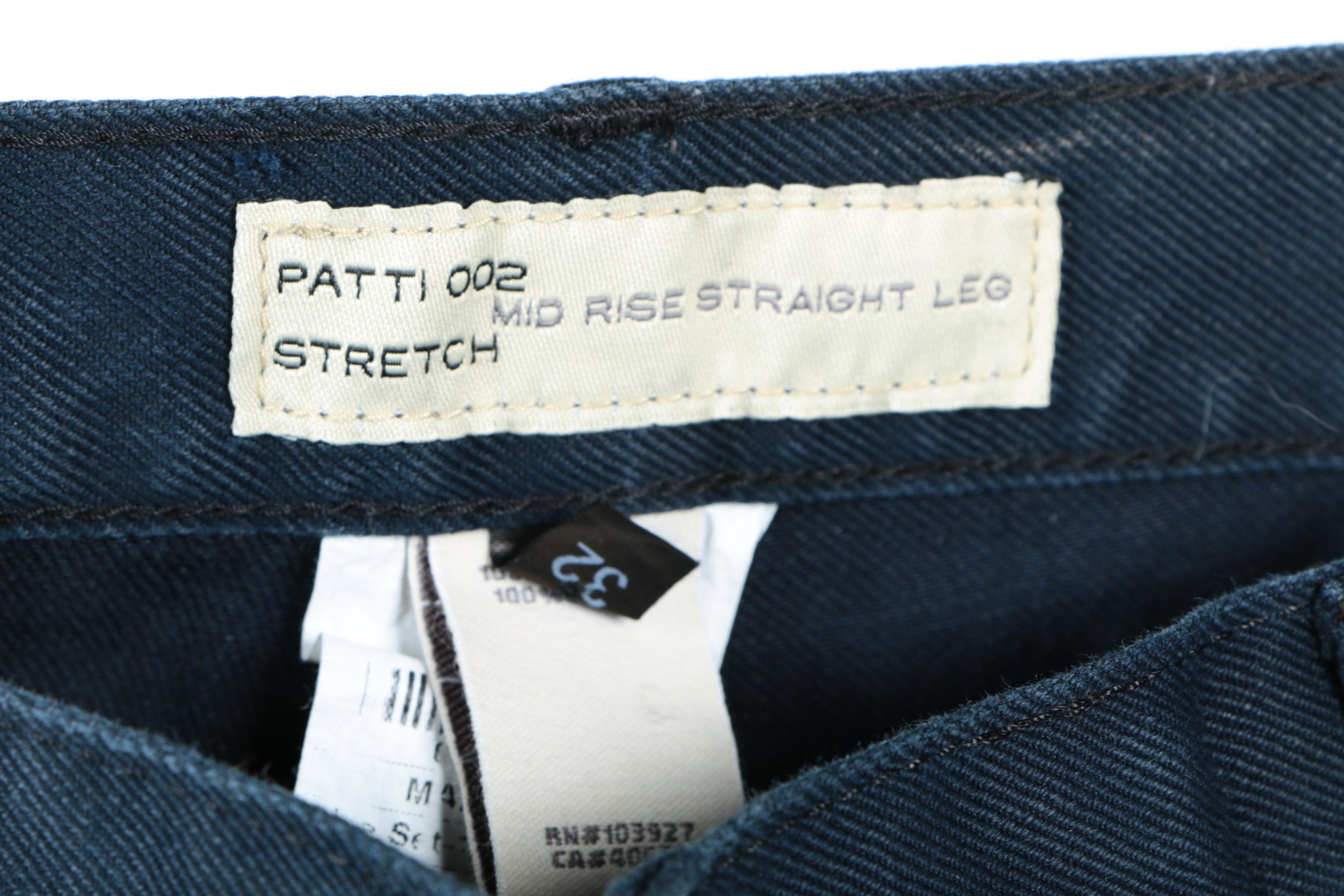 Men's Marc Jacobs "Patti 002" Stretch Mid-Rise Straight Jeans