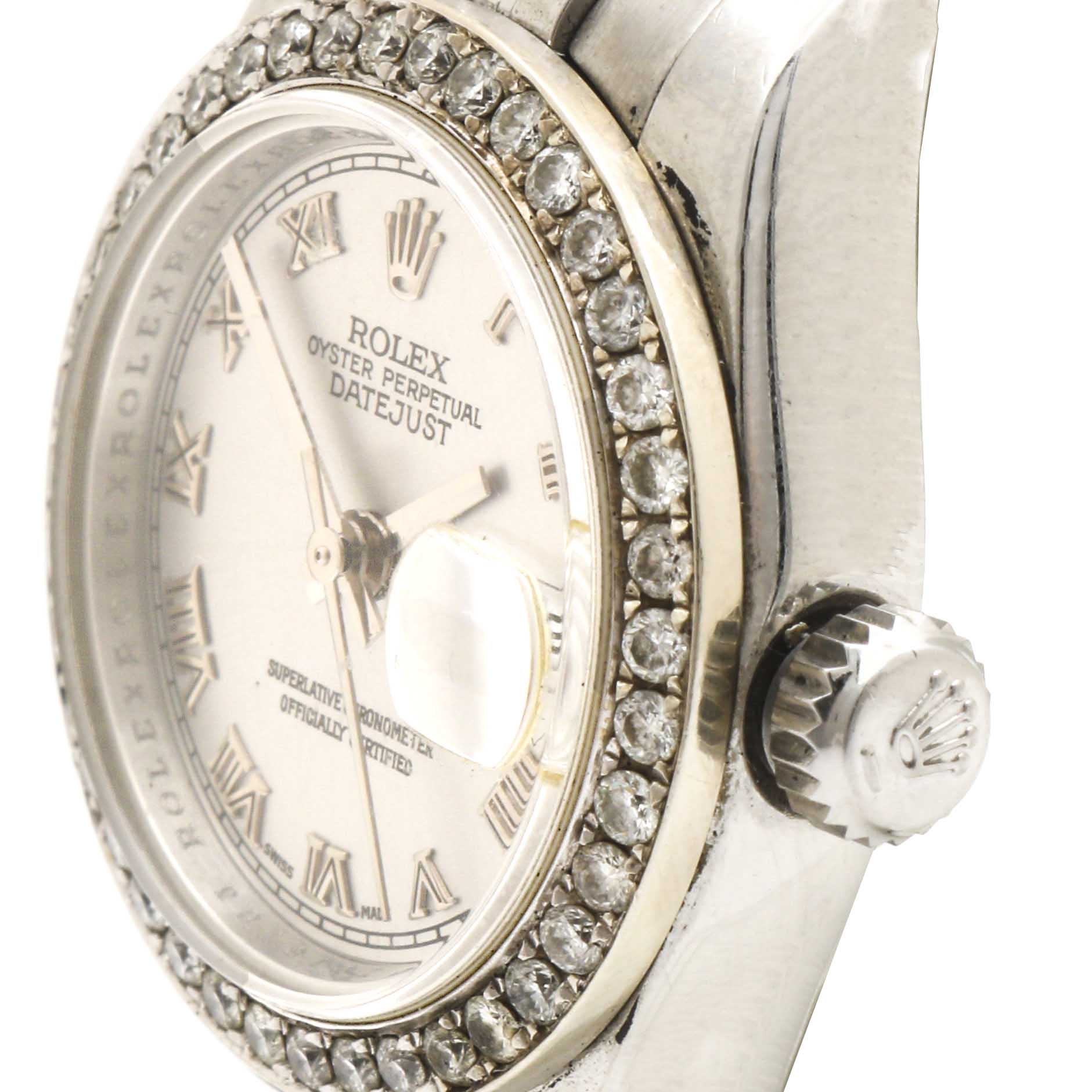 Rolex 0.96 CTW Diamond Stainless Steel Watch
