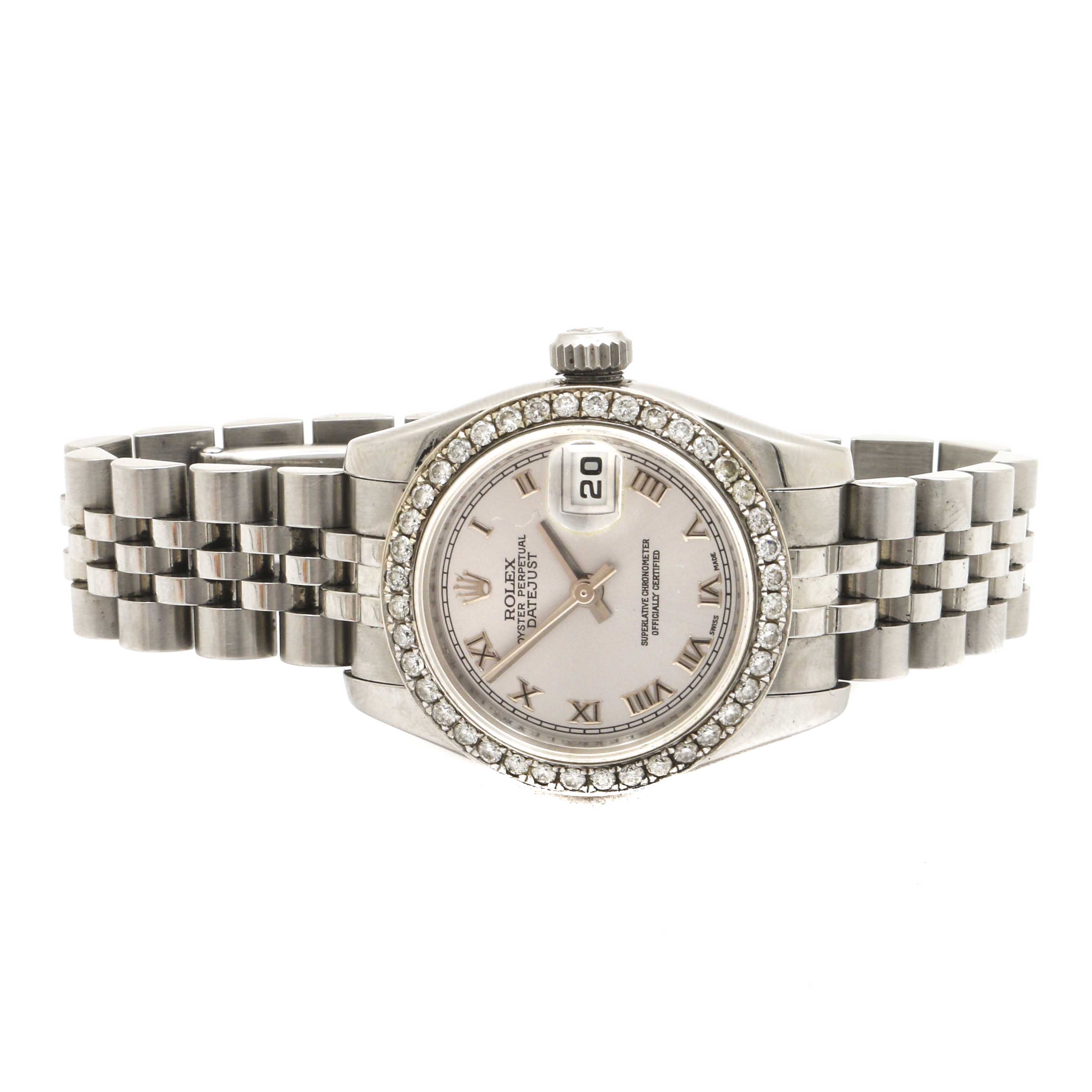 Rolex 0.96 CTW Diamond Stainless Steel Watch