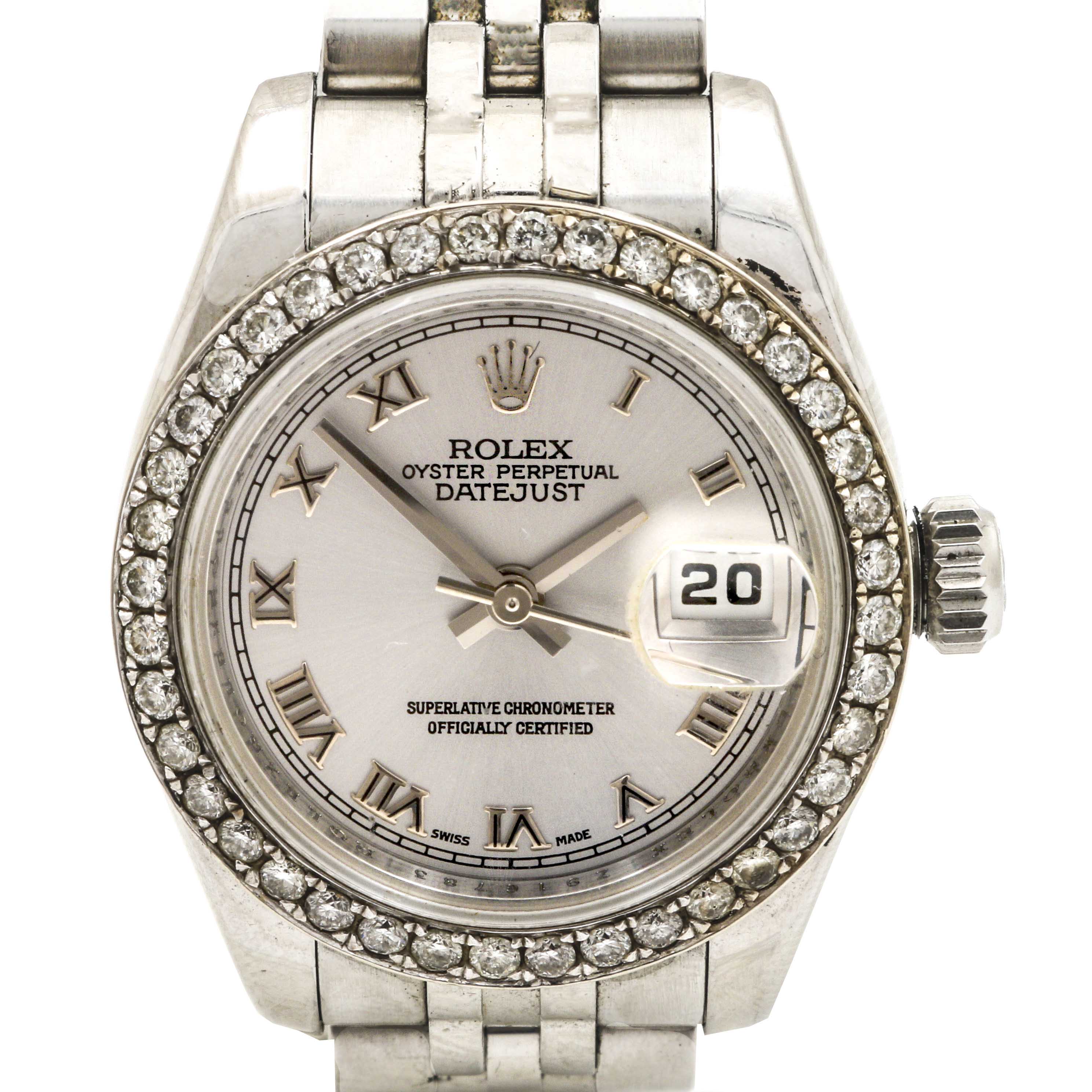Rolex 0.96 CTW Diamond Stainless Steel Watch