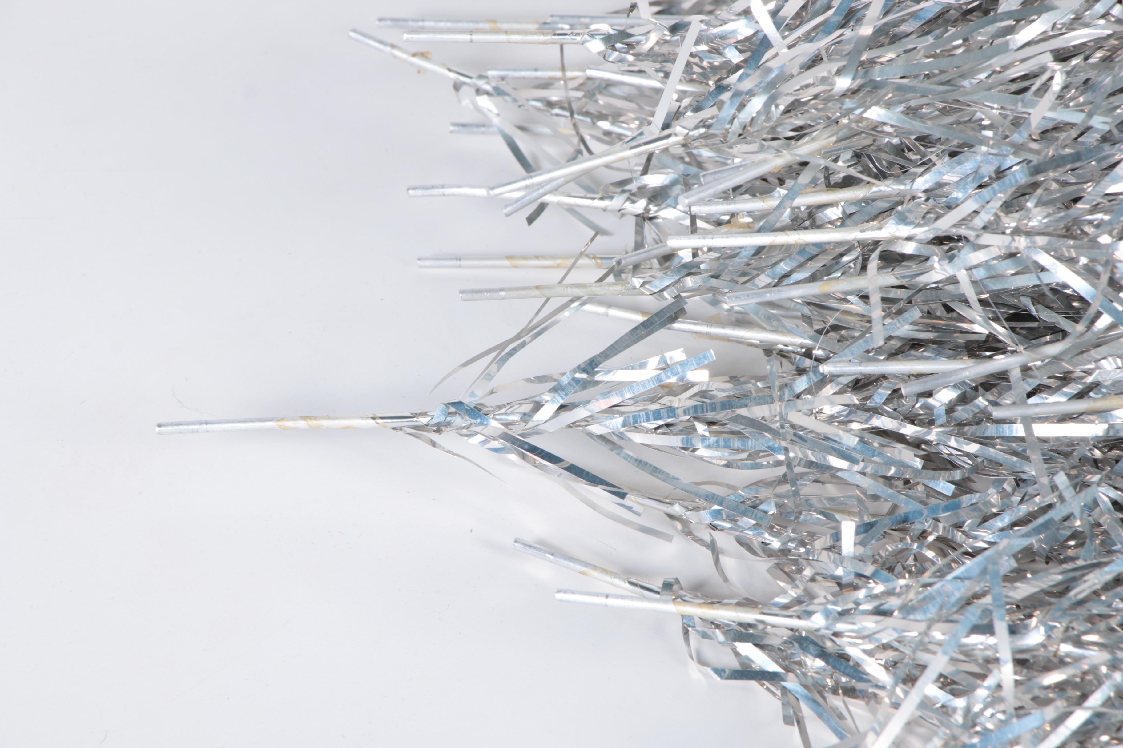 Vintage Aluminum Christmas Tree, Topper, and Shiny Brite Ornaments