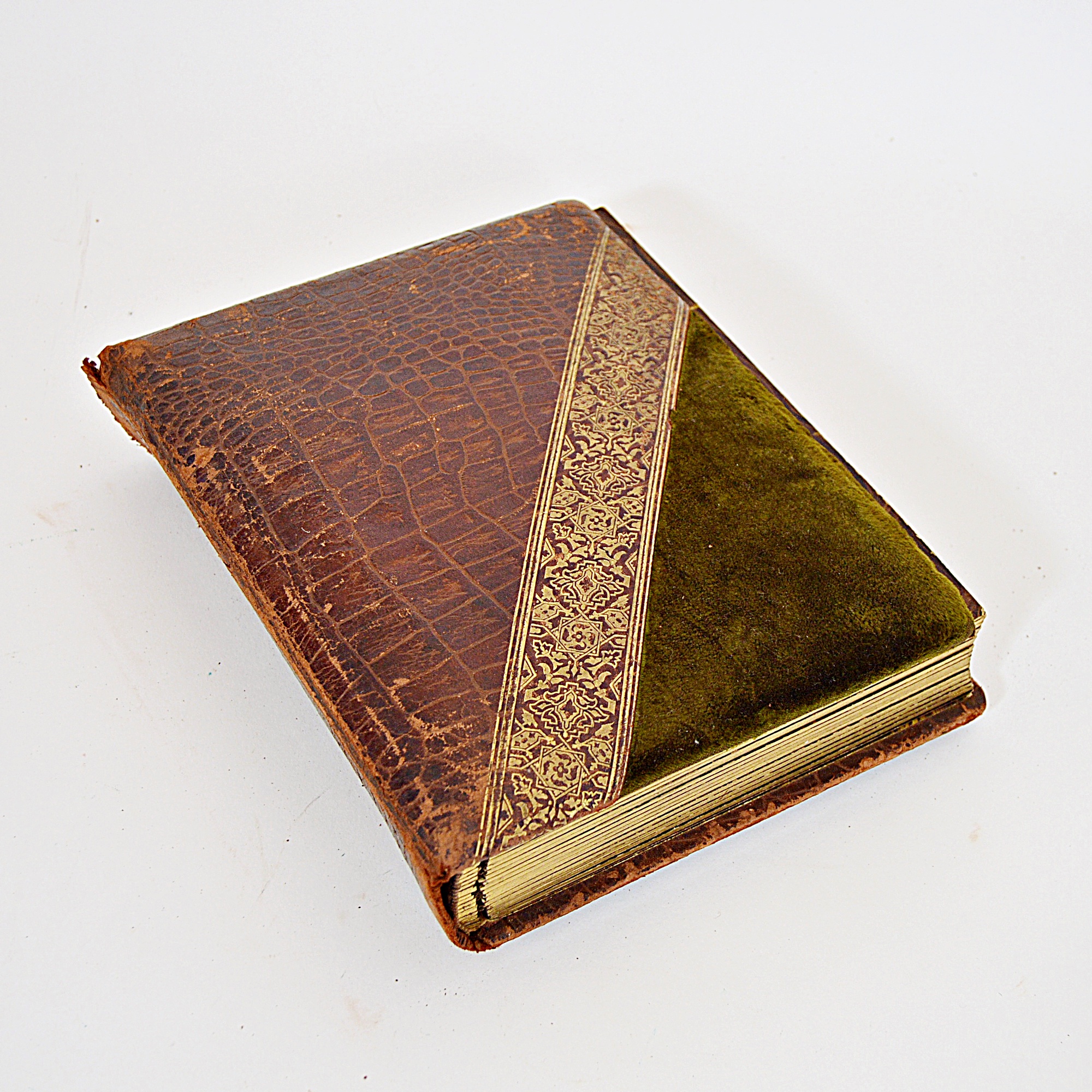 Victorian Era Photo Album with Leather/Velvet Cover