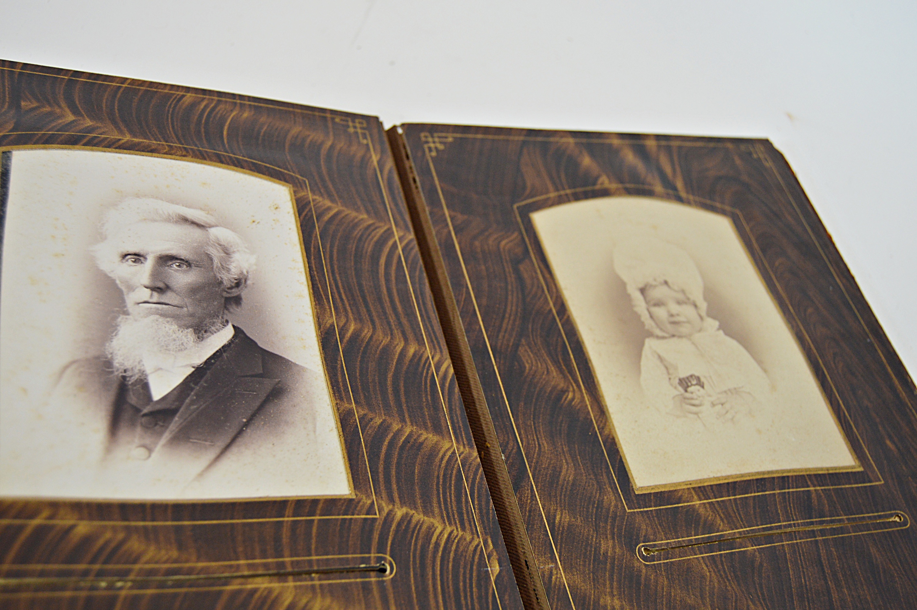 Victorian Era Photo Album with Leather/Velvet Cover