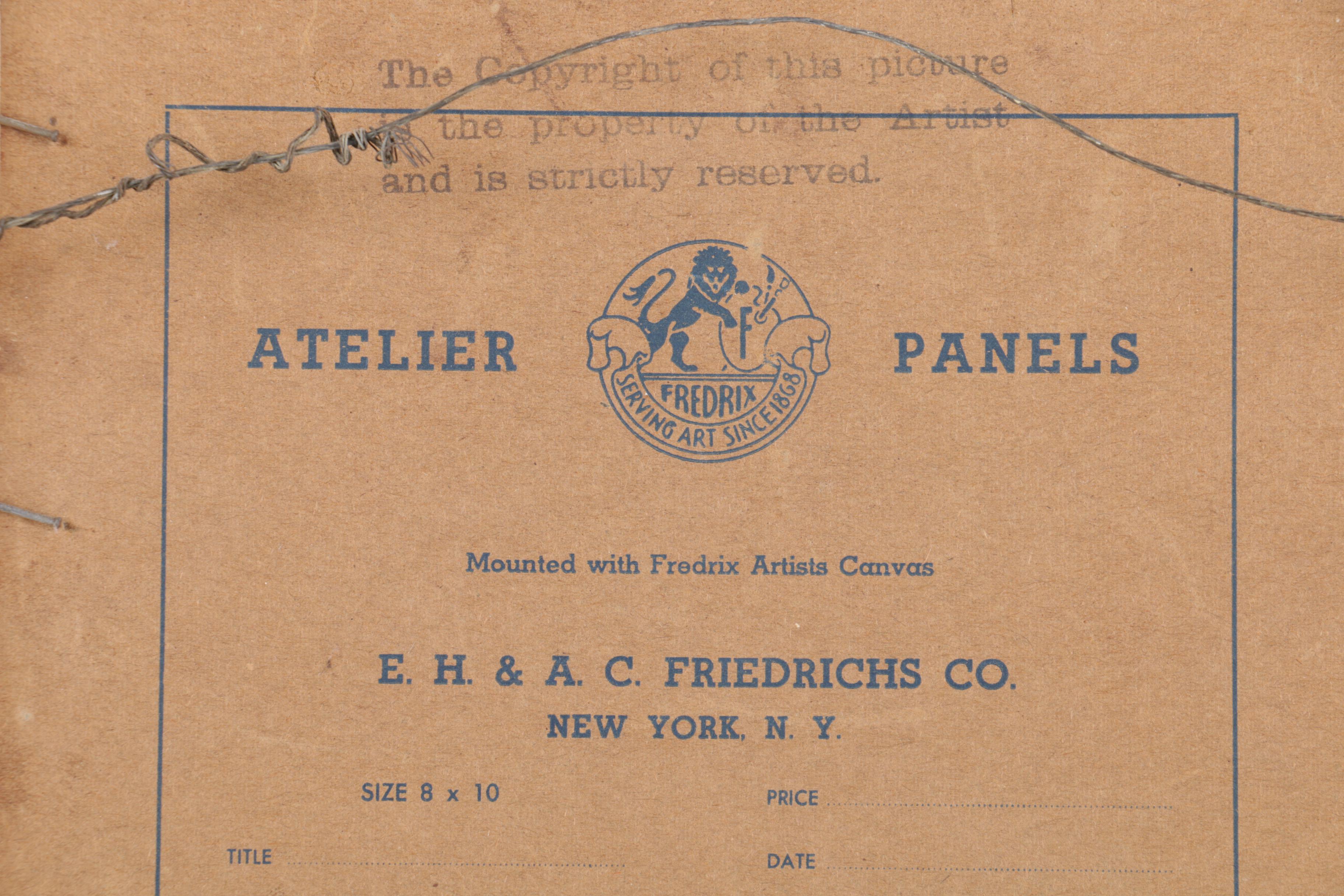 W. Webb Oil on Canvas Board of Seascape