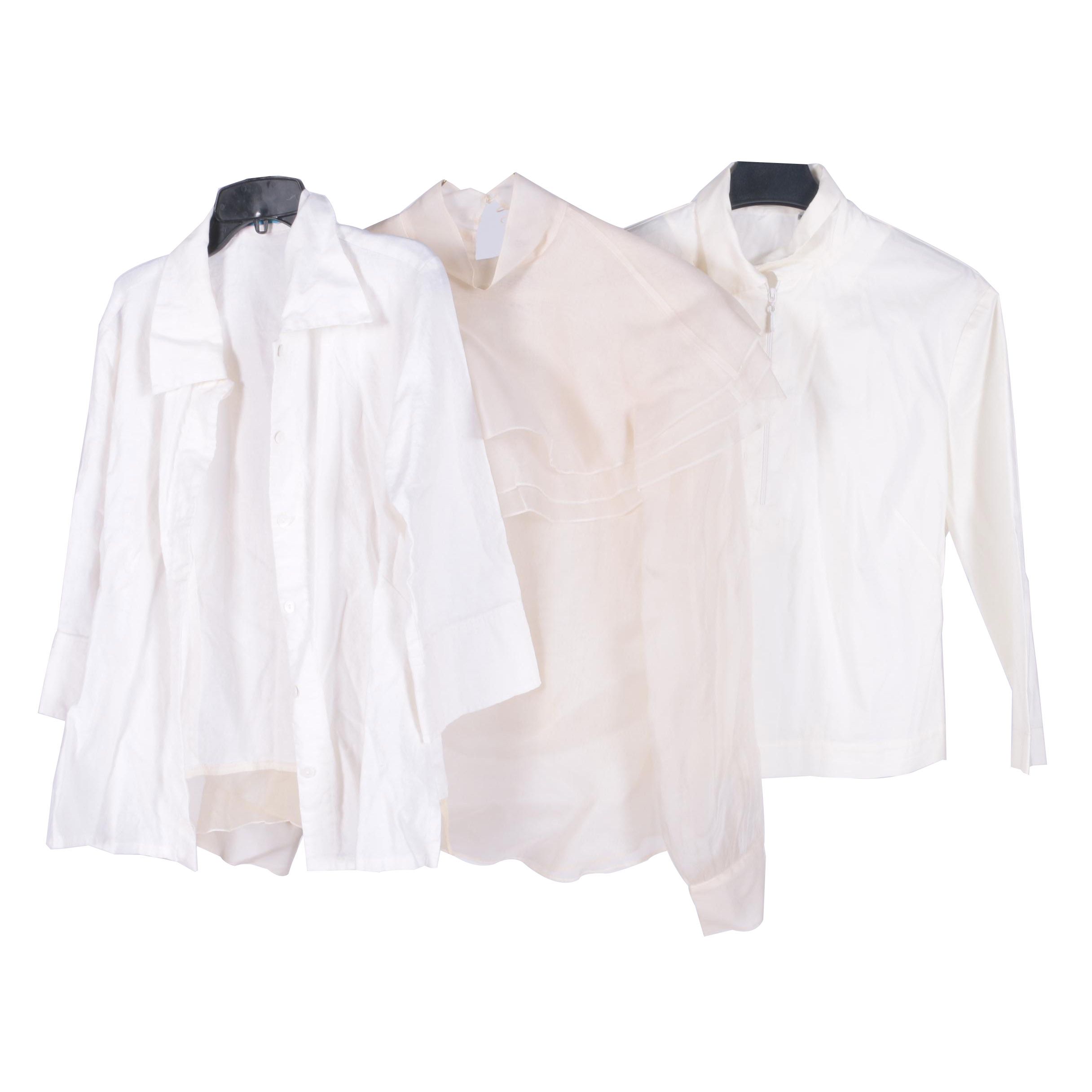 Women's Johnny Was White Collared Shirt and More