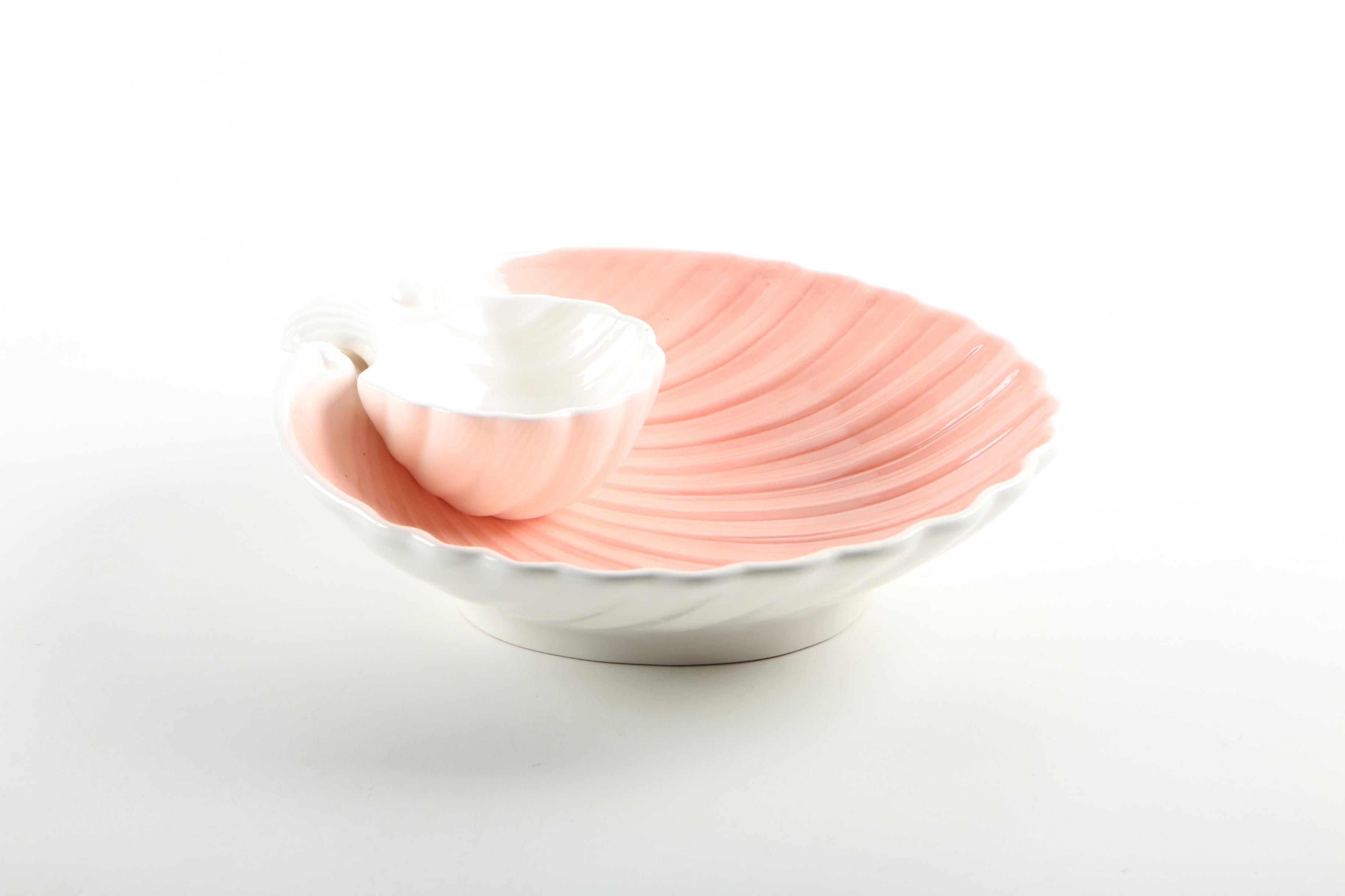 Fitz and Floyd "Coquille" and Wilton Chip and Dip Bowls