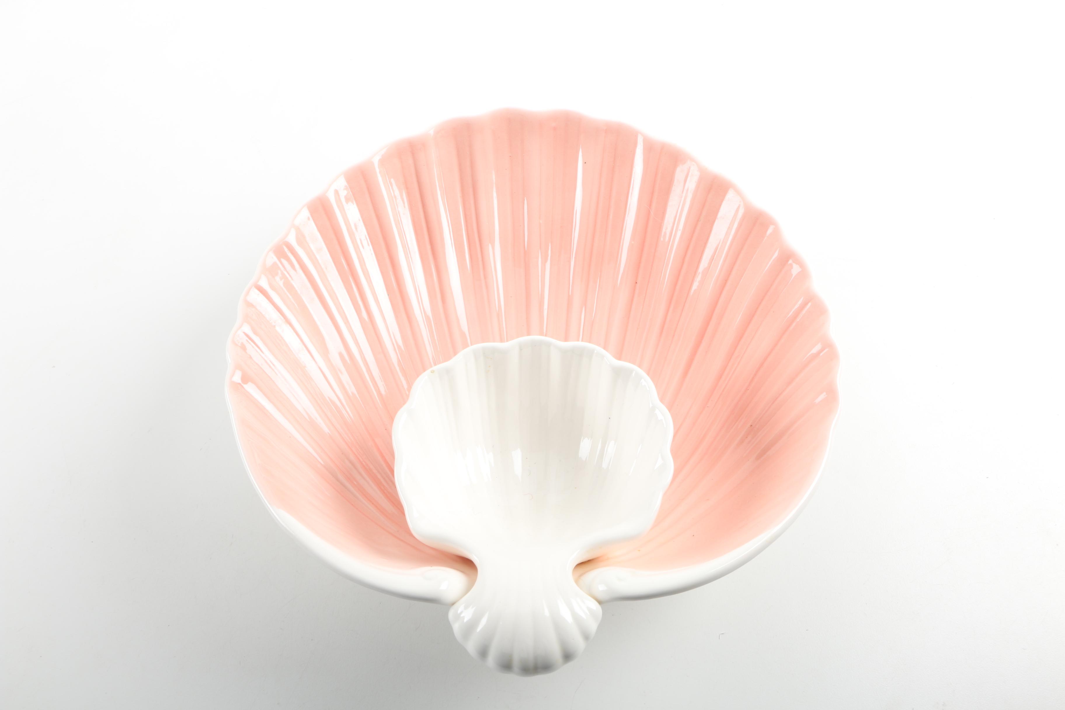 Fitz and Floyd "Coquille" and Wilton Chip and Dip Bowls