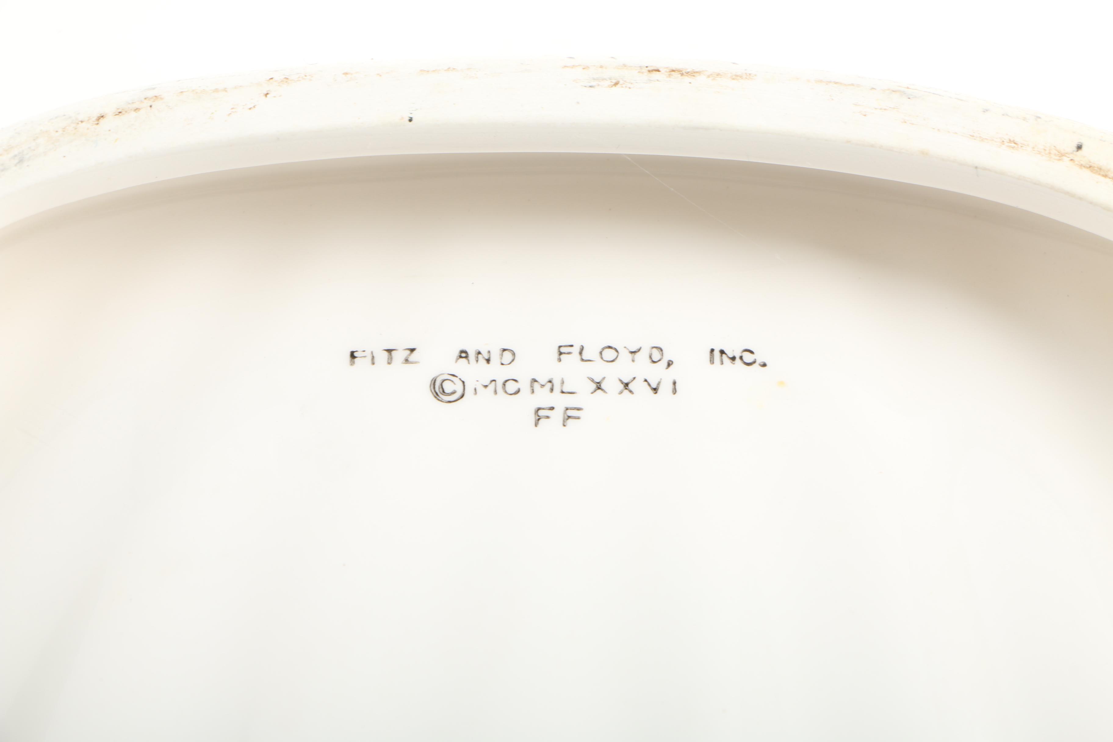 Fitz and Floyd "Coquille" and Wilton Chip and Dip Bowls