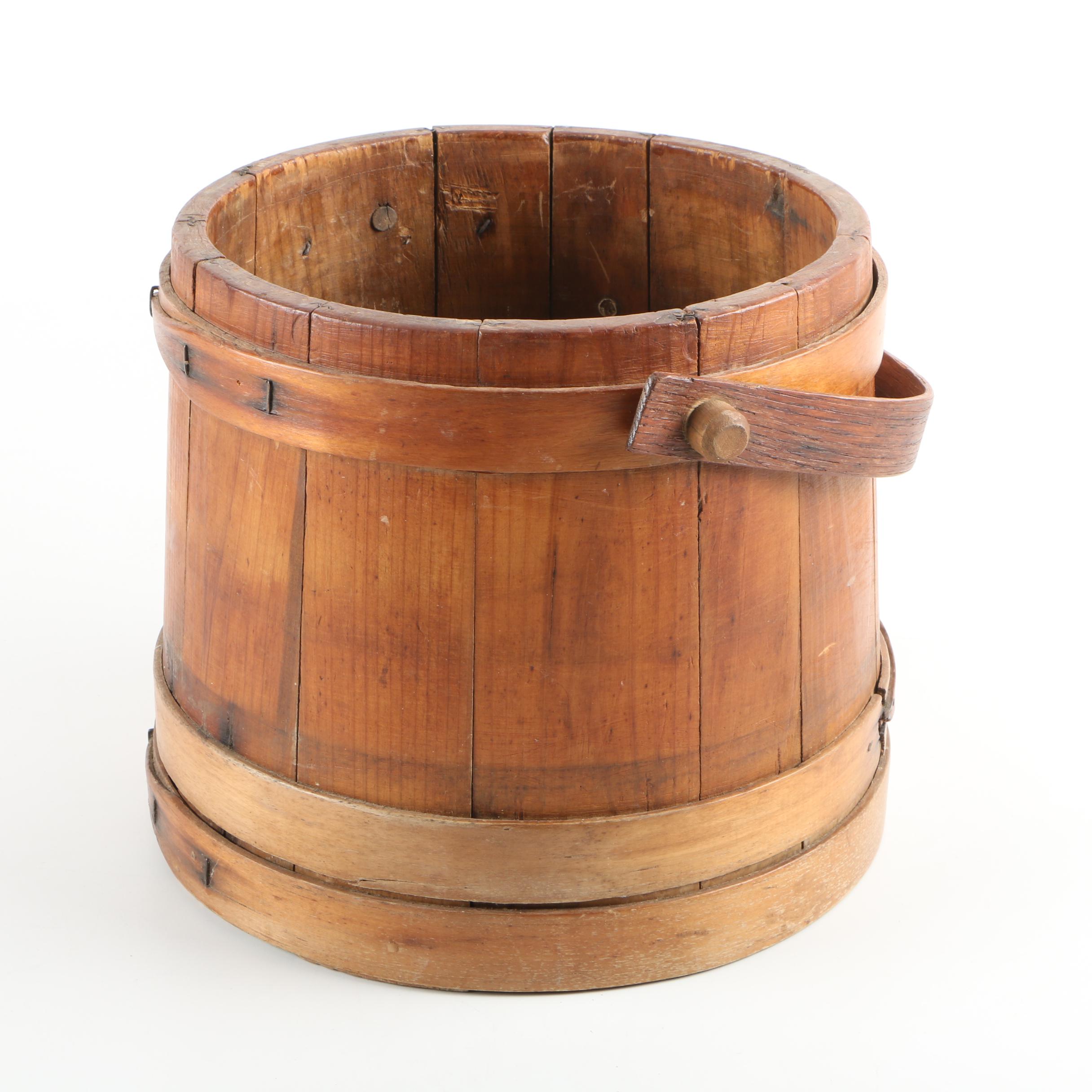 Wooden Barrel with Handle