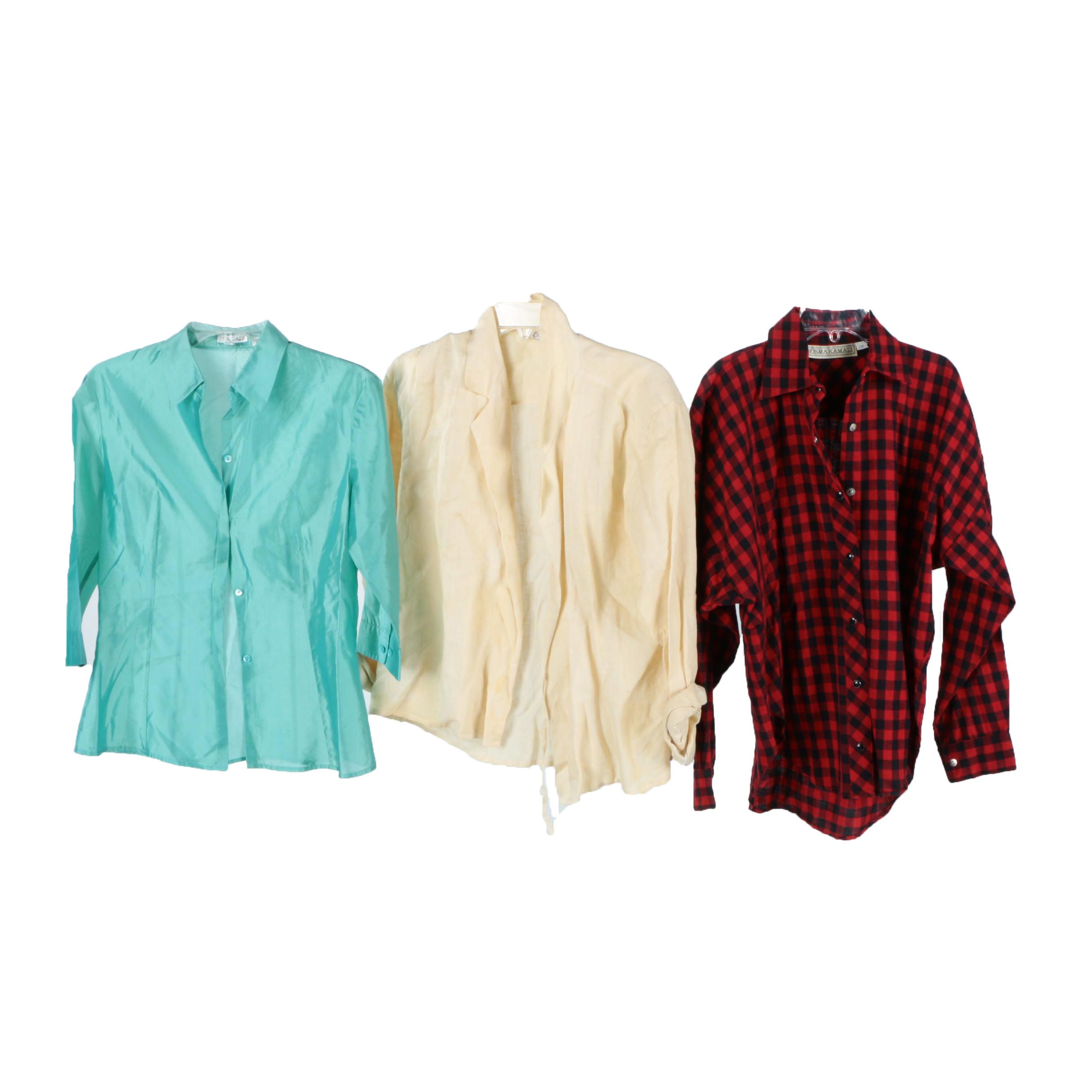 Women's Calvin Klein Button Up Shirt and More