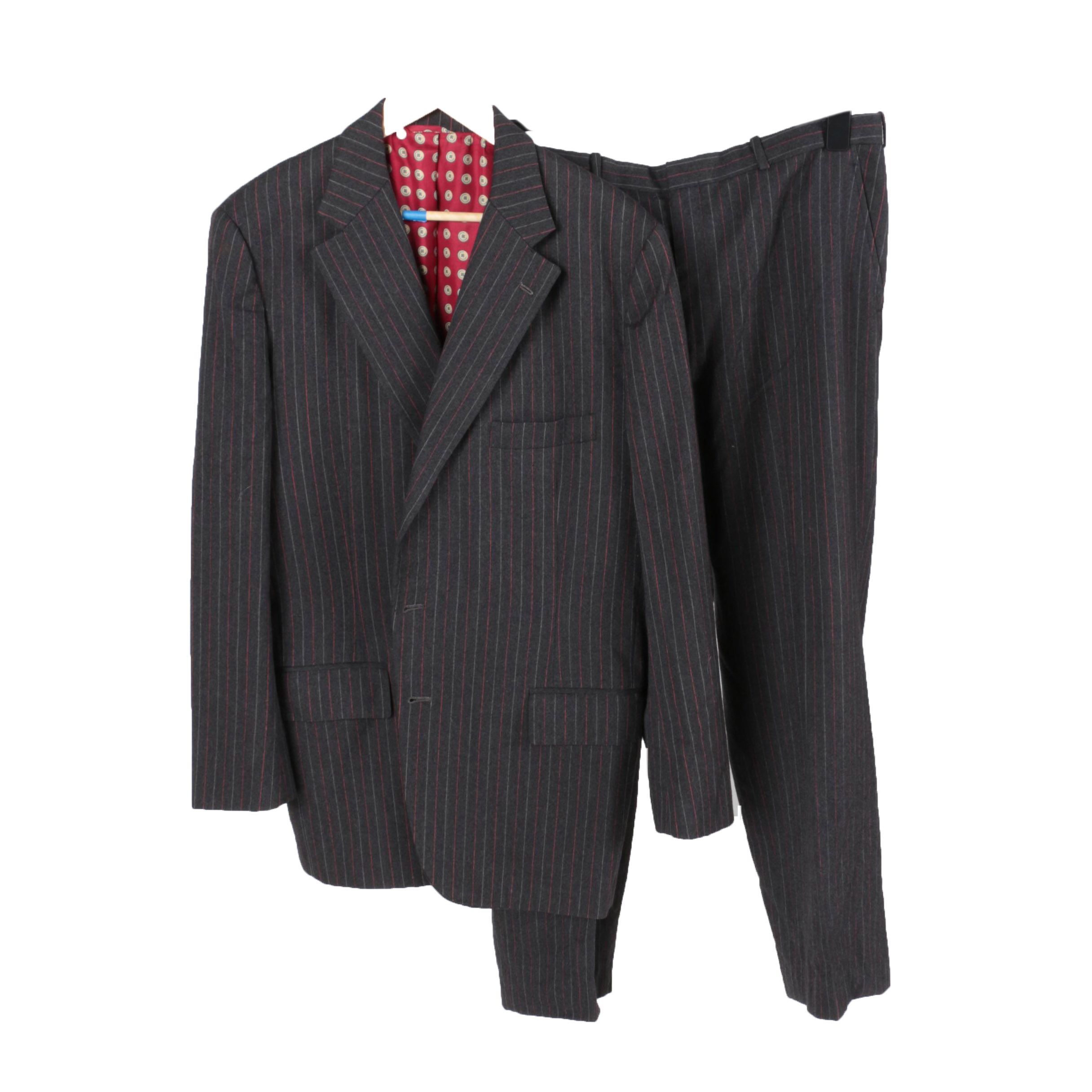 Men's Vintage Morty Sills Bespoke Pinstripe Suit