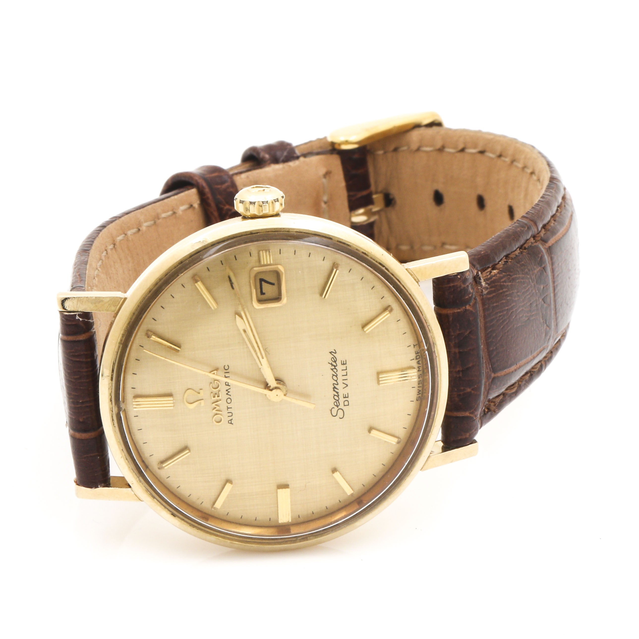 Omega 14K Yellow Gold "Seamaster De Ville" Watch