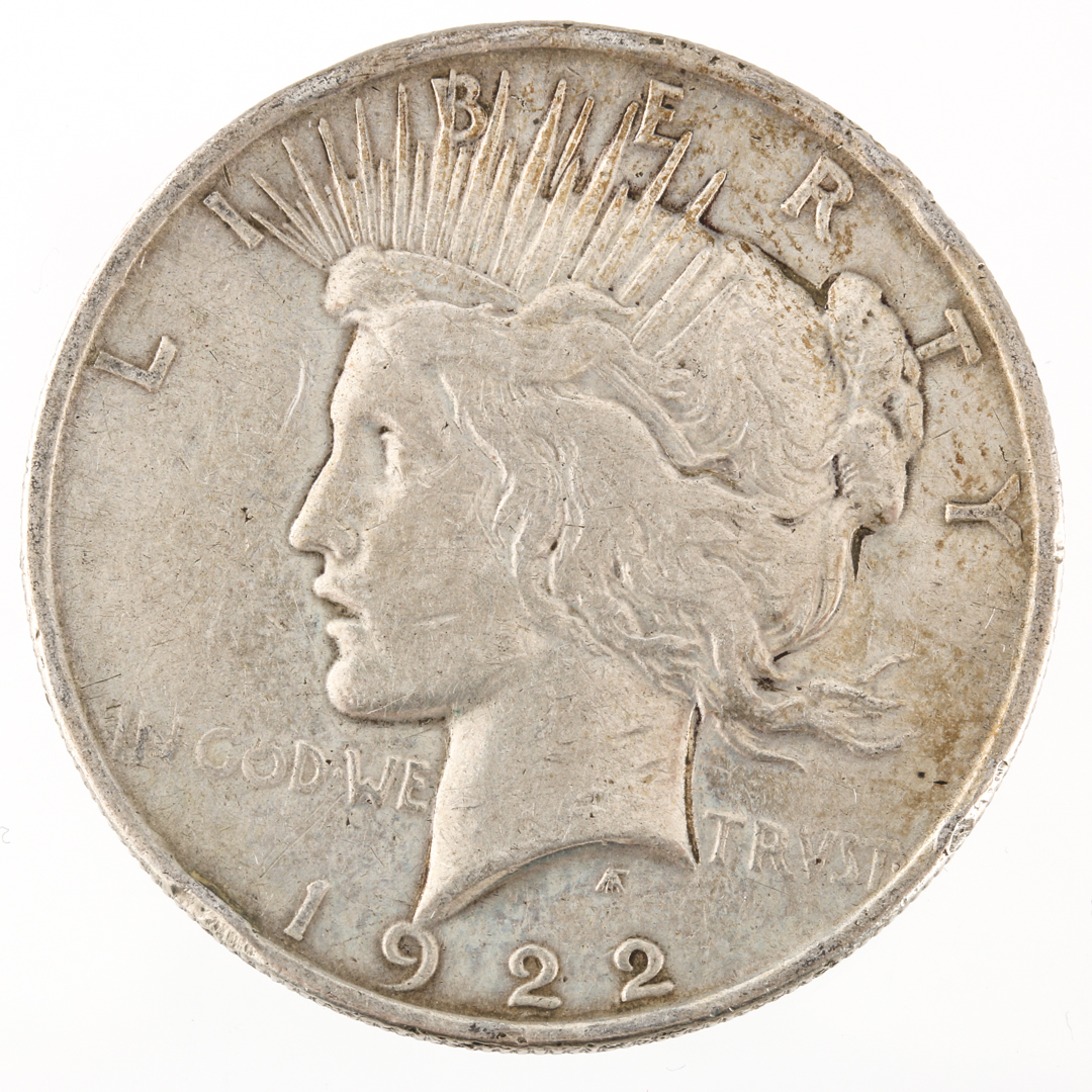 Four Peace Silver Dollars