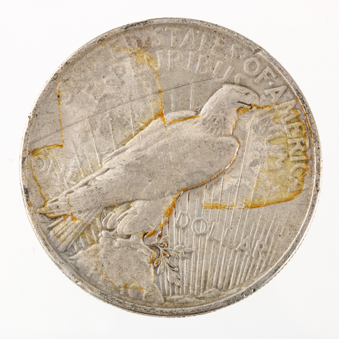 Four Peace Silver Dollars