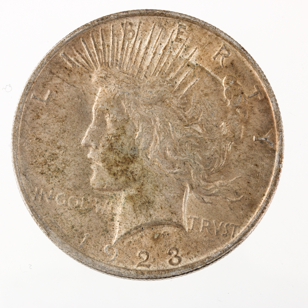 Four Peace Silver Dollars