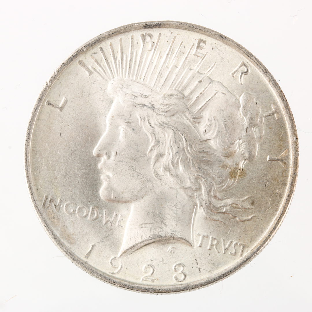 Four Peace Silver Dollars