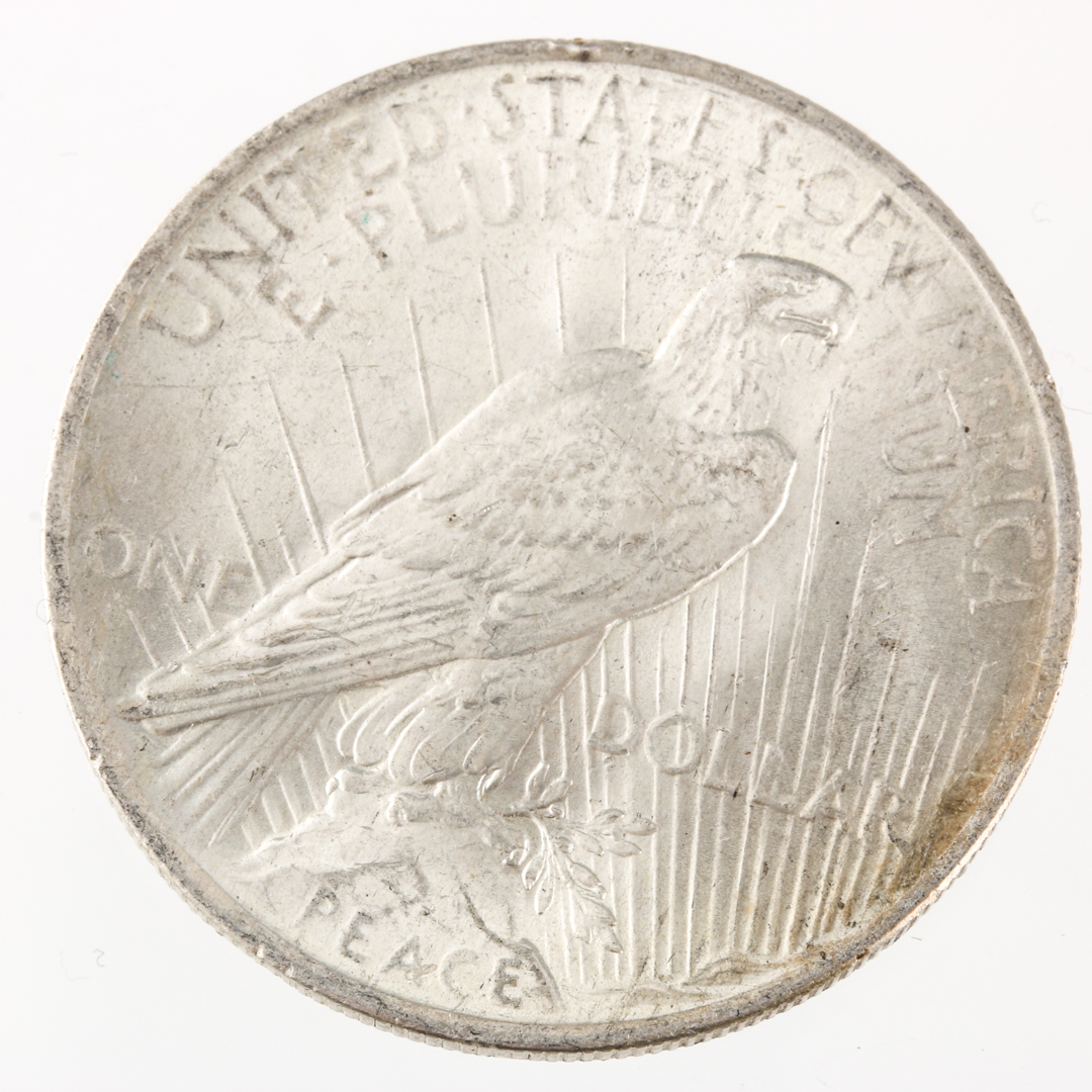 Four Peace Silver Dollars